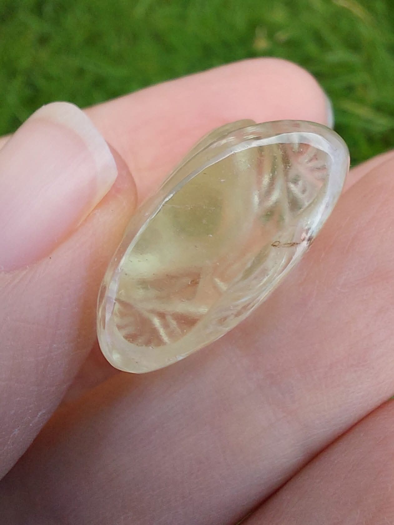 Libyan Desert Glass BUDDHA Carving, 7.56g, Tektite (Ref: LDG B0)