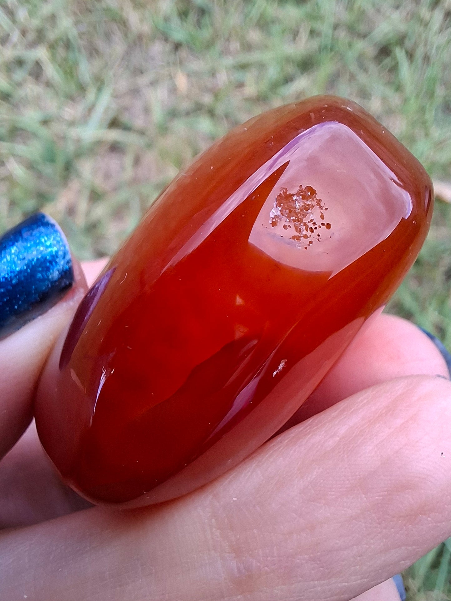Druzy Carnelian Heart, Crystal (Ref: DCH1)