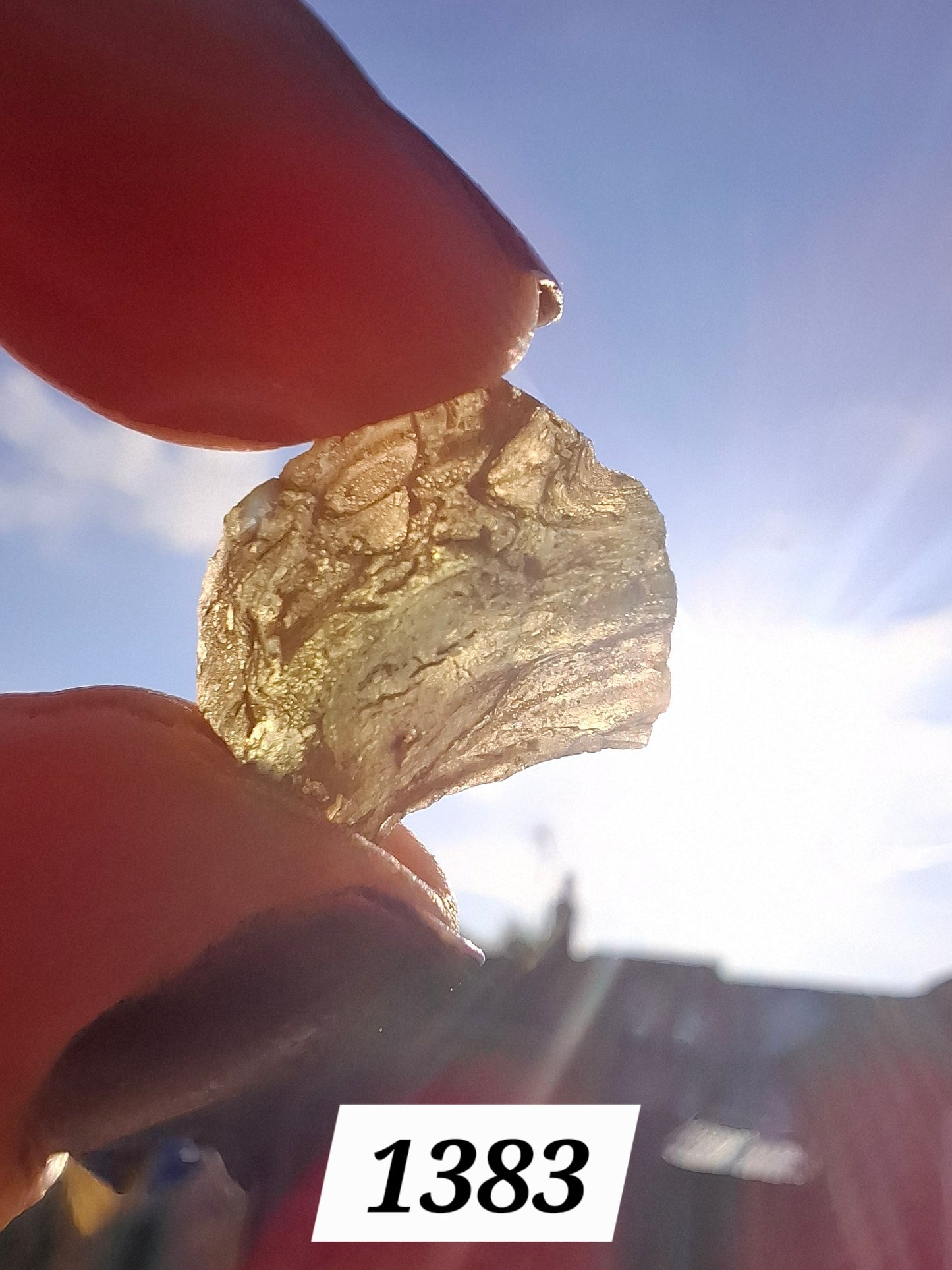 Moldavite Piece, 1.20g, Tektite (Ref: 1383)