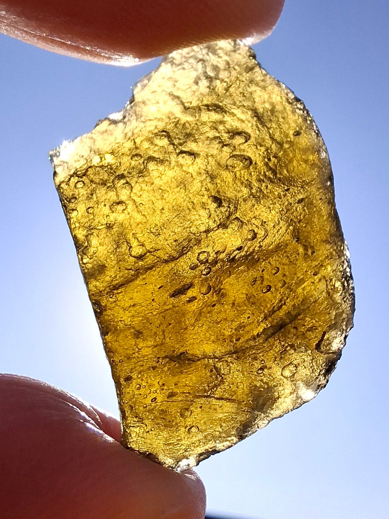 Moldavite Piece, JAKULE, 7.00g, Tektite (Ref: 1376)