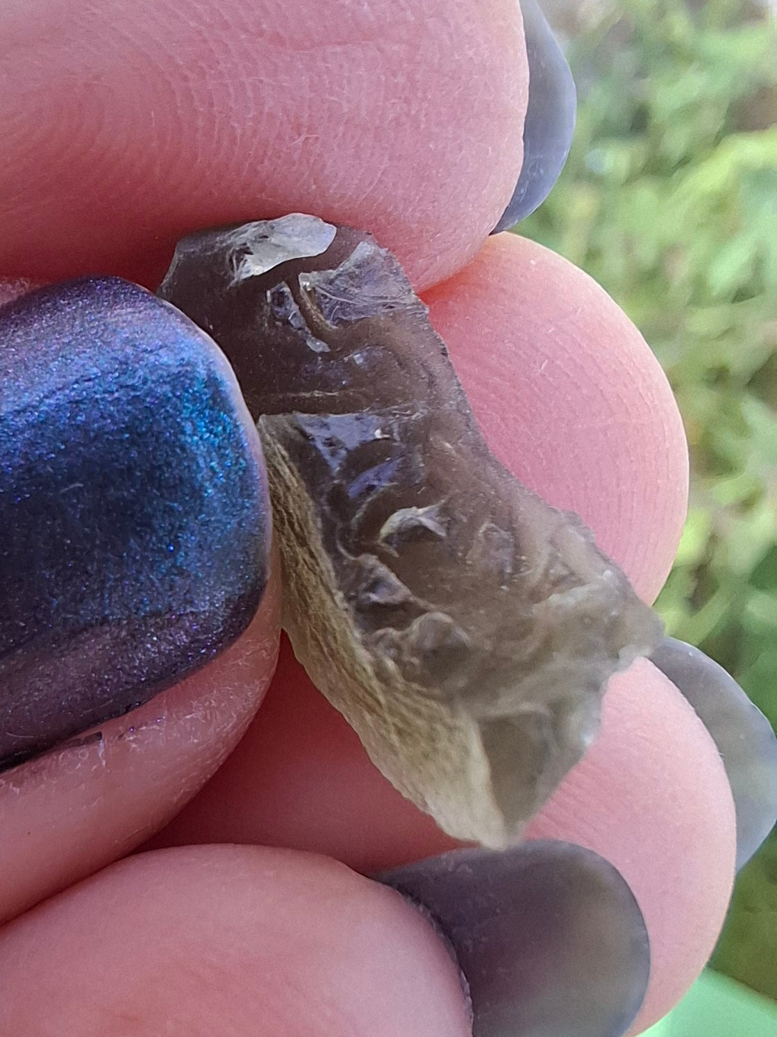 Moldavite Piece, 0.98g, Tektite (Ref: 1380)