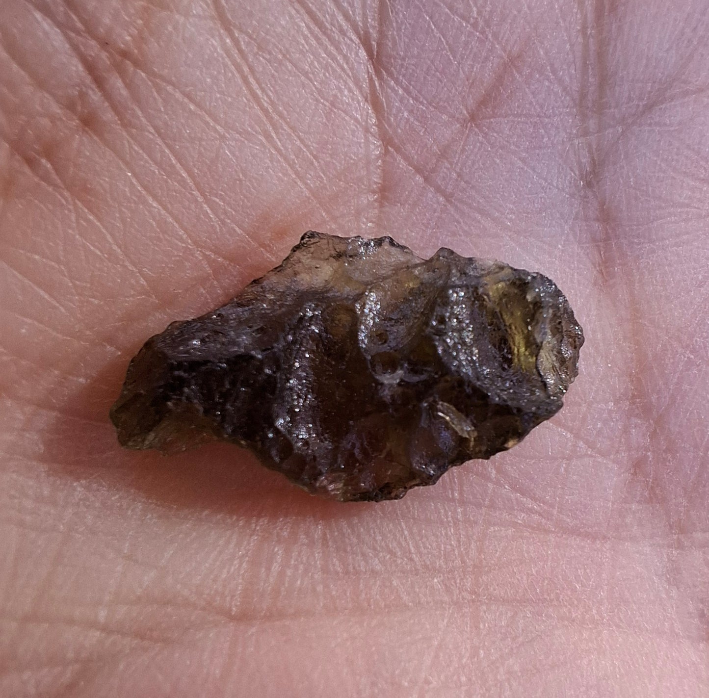 Moldavite Piece, 0.98g, Tektite (Ref: 1427)