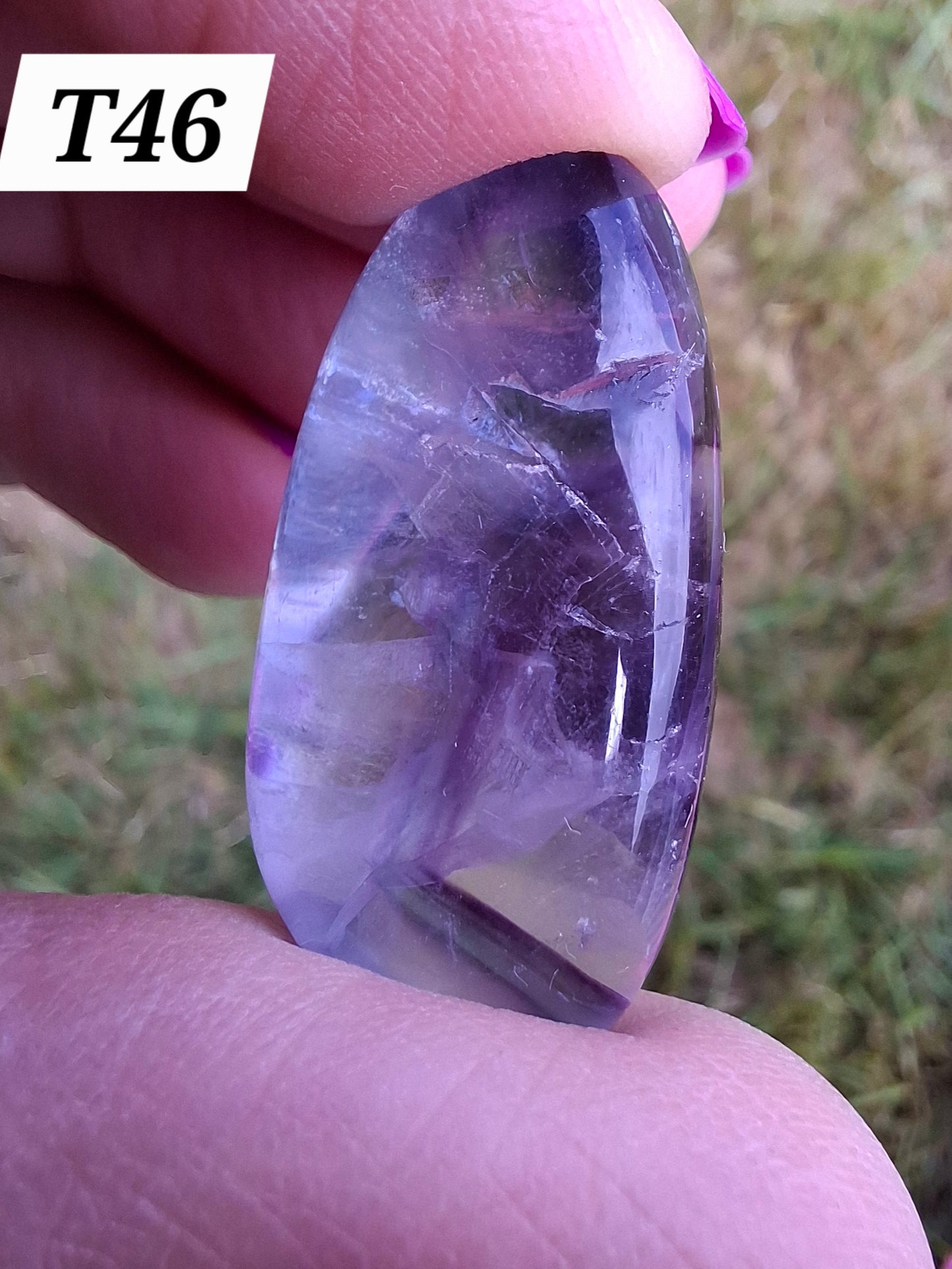 Fluorite, Tumble Stone, Crystal (Ref :T46)