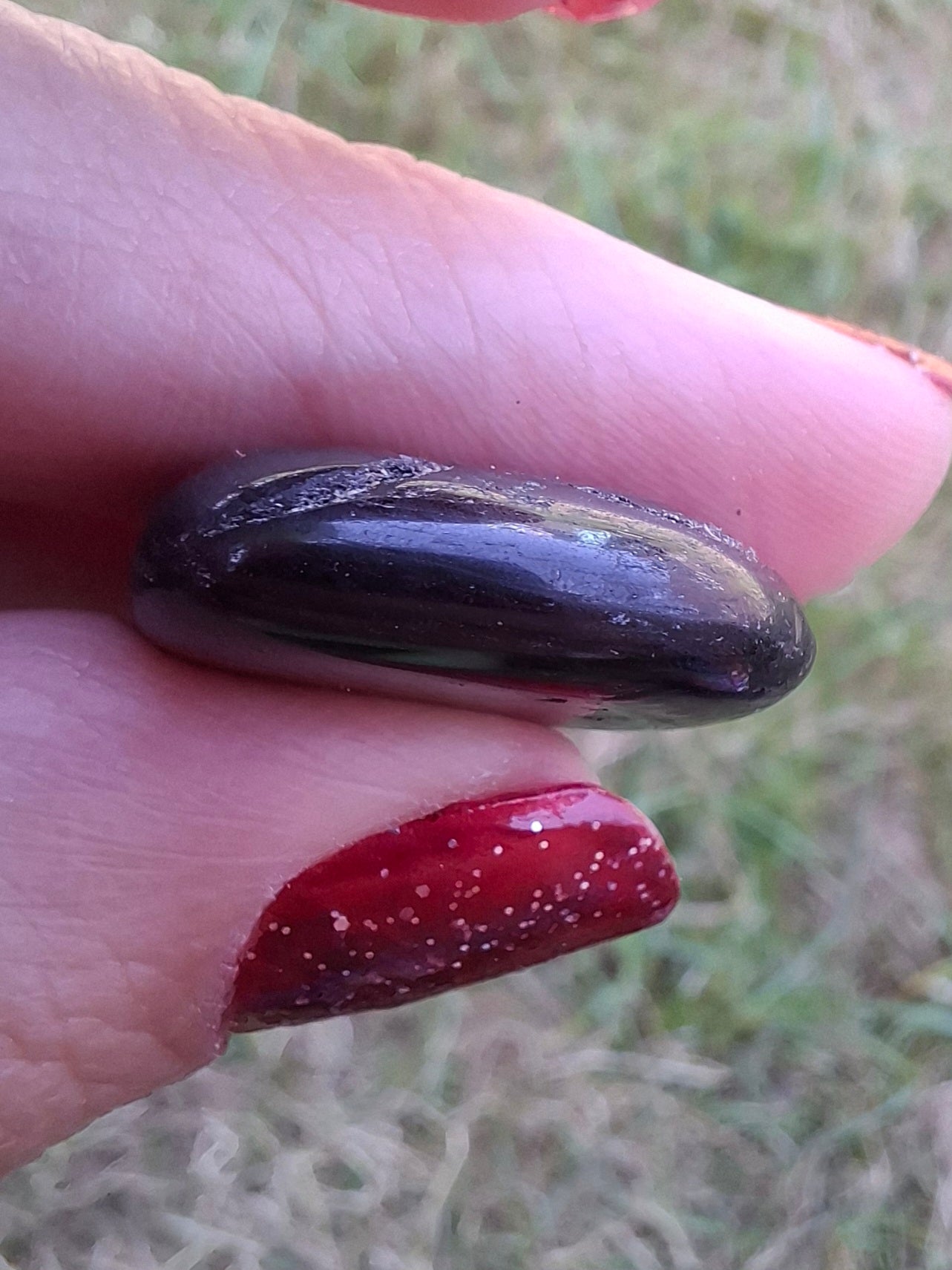 Black Tourmaline, Tumble Stone, Crystal (Ref: T218)
