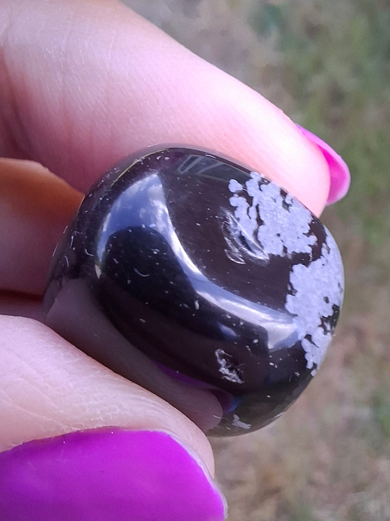 Snowflake Obsidian, Tumble Stone, Crystal (Ref: T100)