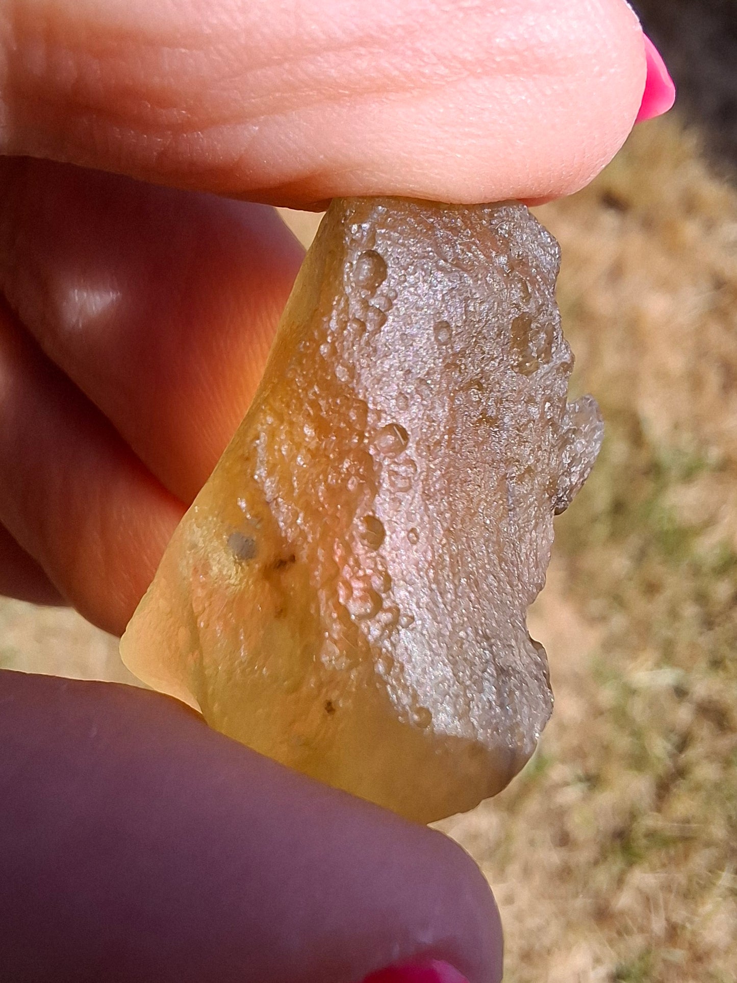 Libyan Desert Glass (darker) Piece, 7.32g, Tektite (Ref: L1369)