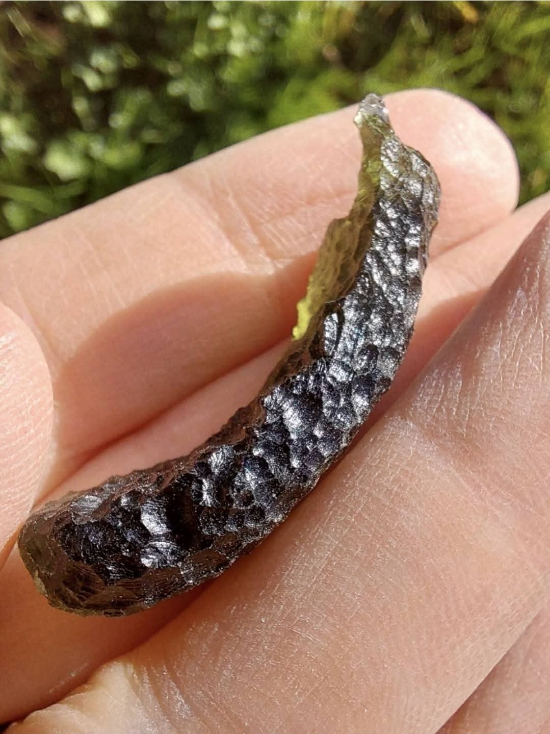 Moldavite Piece, NESMEN, 5.24g, Tektite (Ref: 1049)