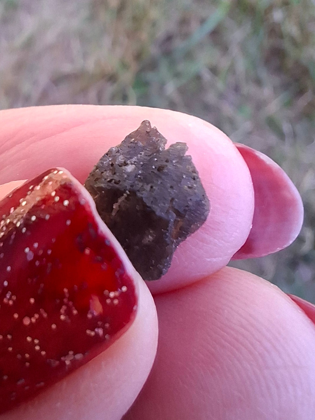 Moldavite Piece, 0.59g, Tektite (Ref: 1472)