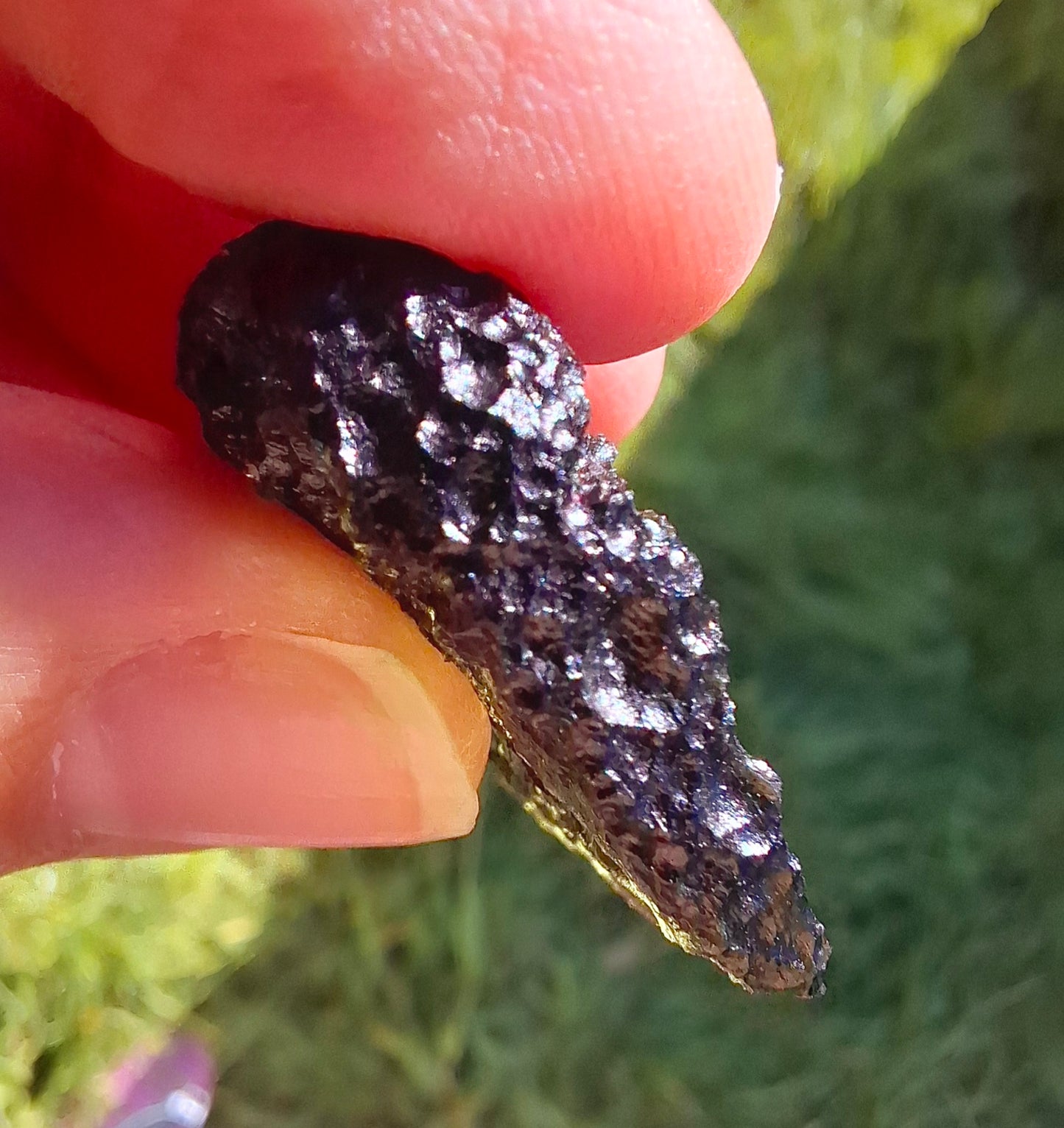 Moldavite Piece, CHLUM, 11.18g, Tektite (Ref: 1166)