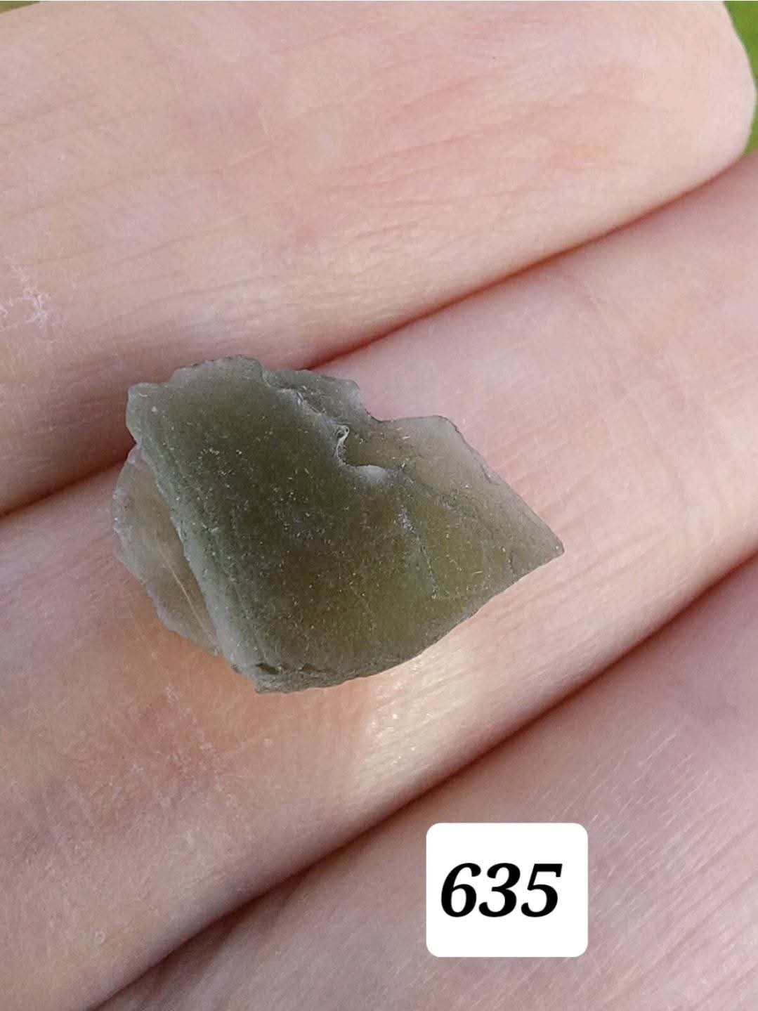 Moldavite Piece, 0.72g, Tektite (Ref: 635)