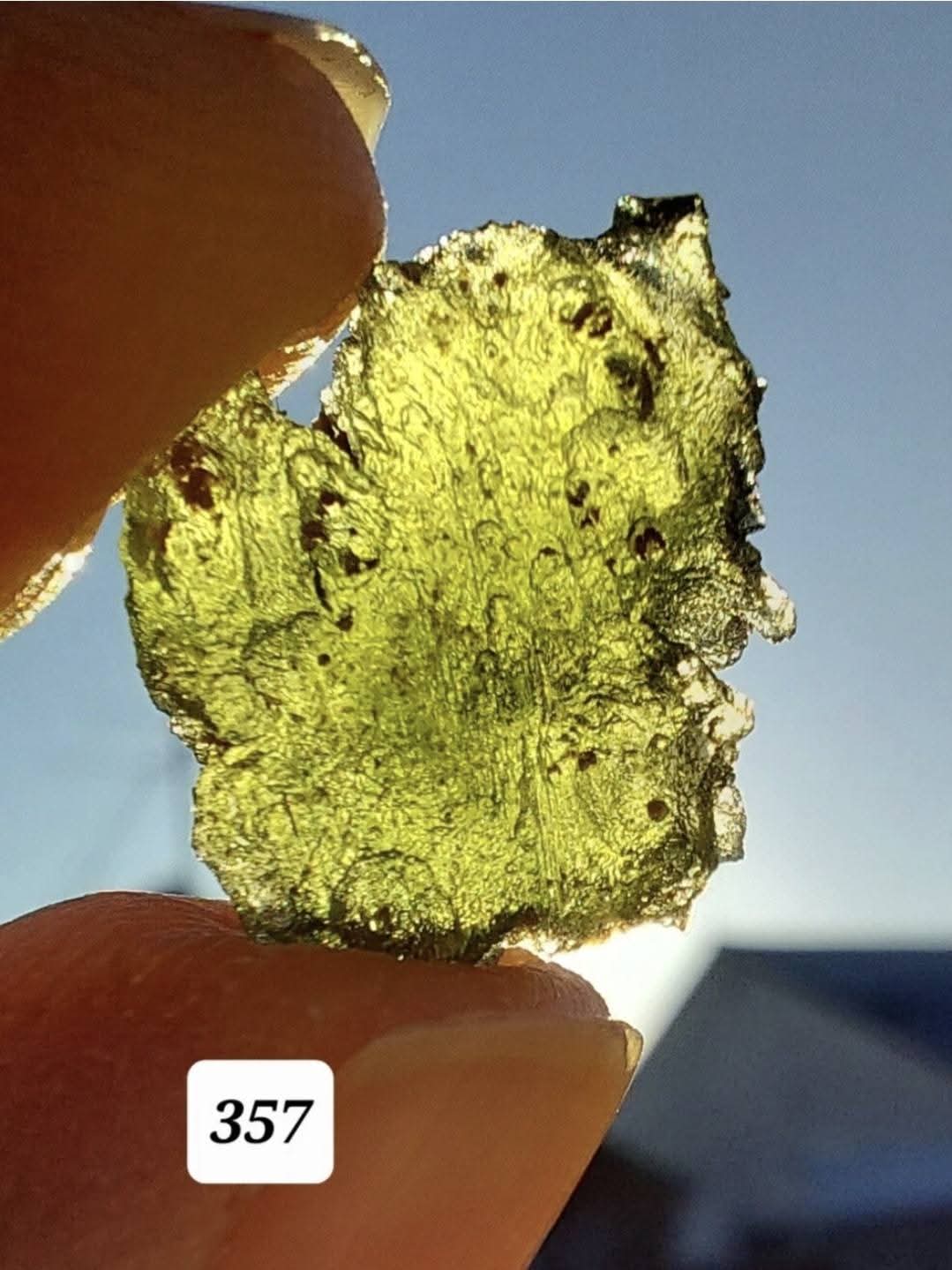 Moldavite Piece, 1.56g, Tektite (Ref: 357)