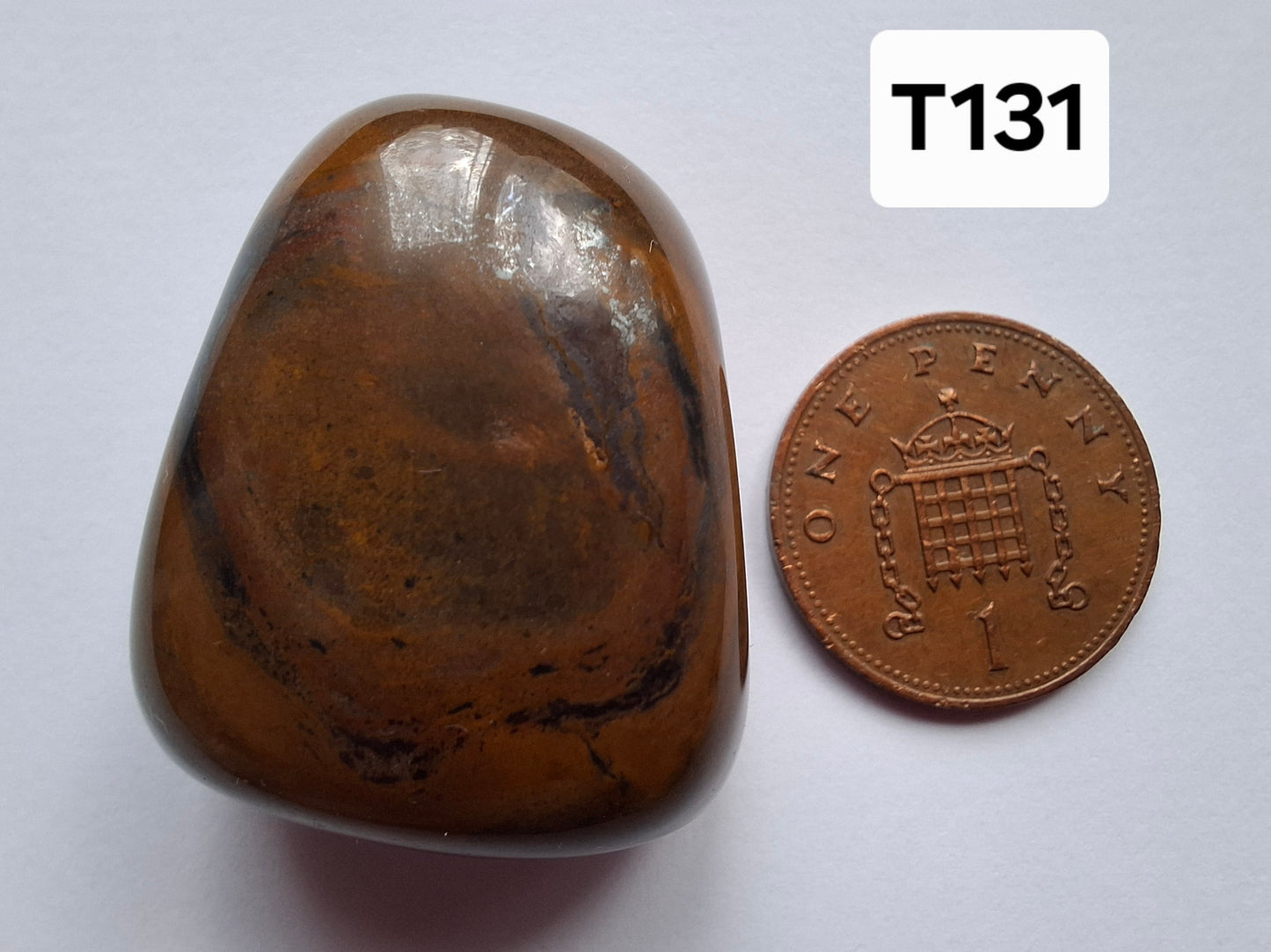 Tigers Eye, Tumble Stone, Crystal (Ref: T131)