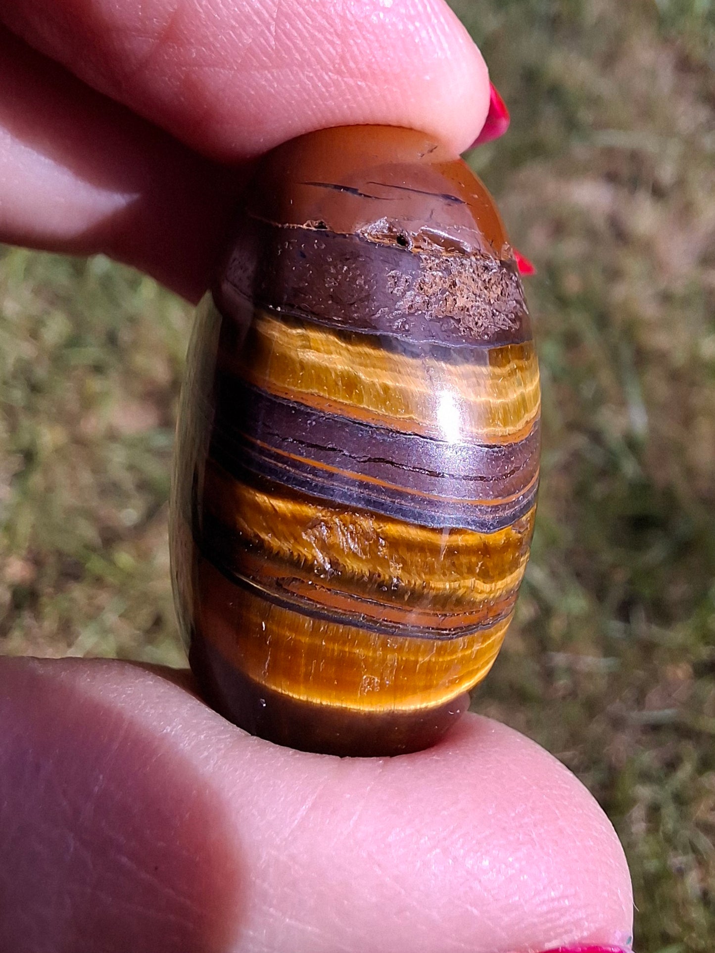 Tigers Eye, Tumble Stone, Crystal (Ref: T133)