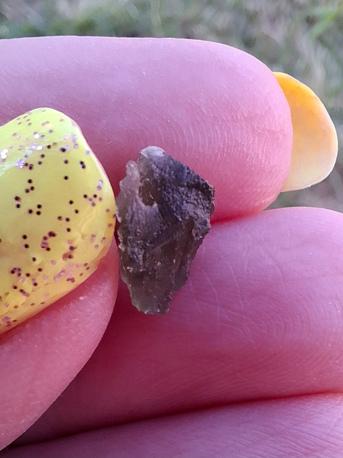 Moldavite small Piece, 0.41g, Tektite (Ref: 1482)