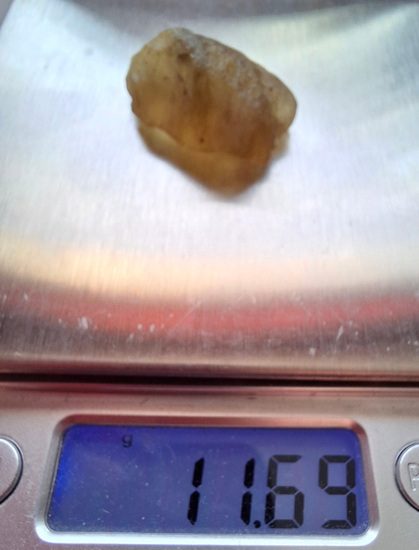 Libyan Desert Glass (darker) Piece, 11.69g, Tektite (Ref: L1366)