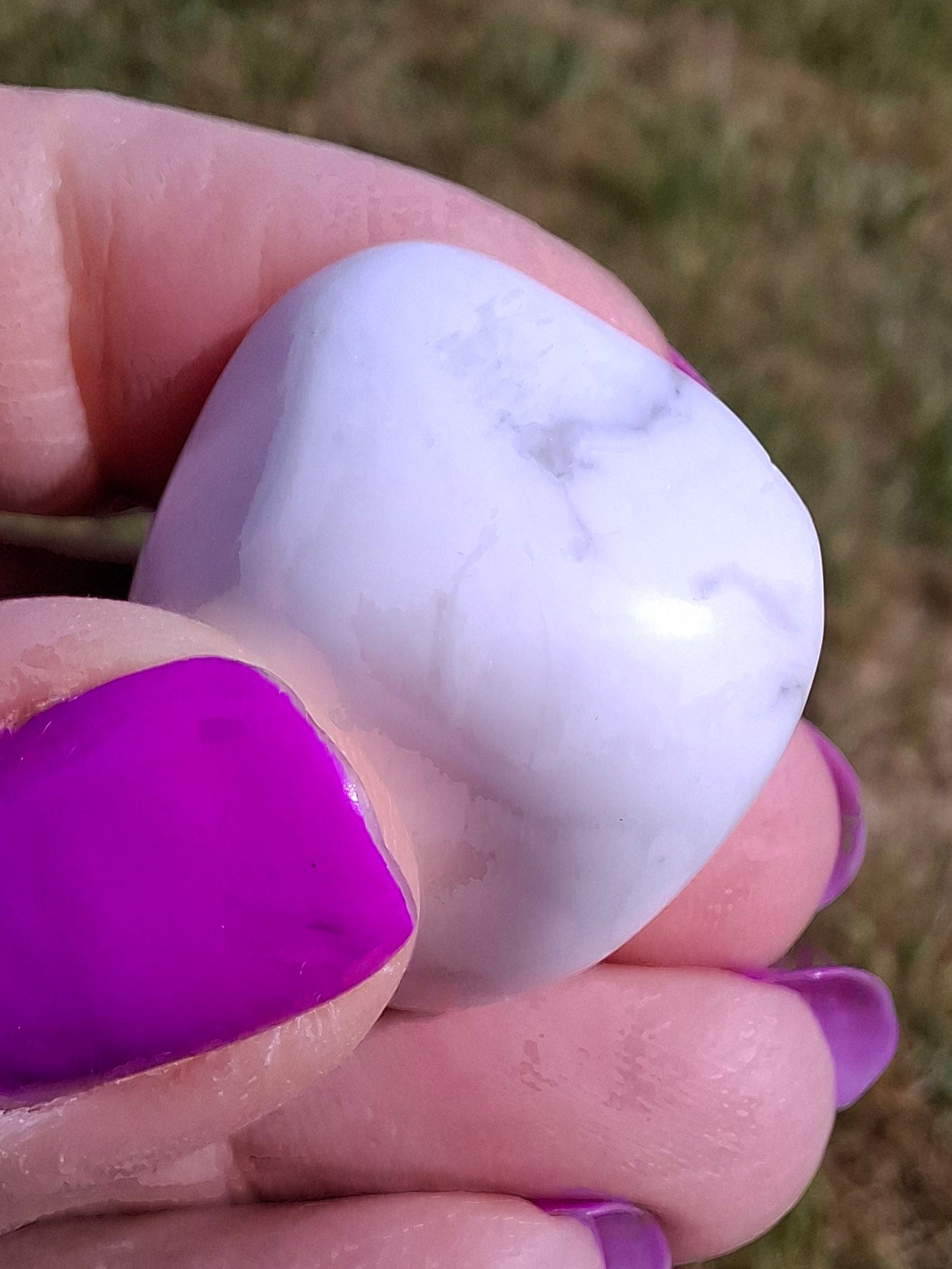 Howlite, Tumble Stone, Crystal (Ref: T34)