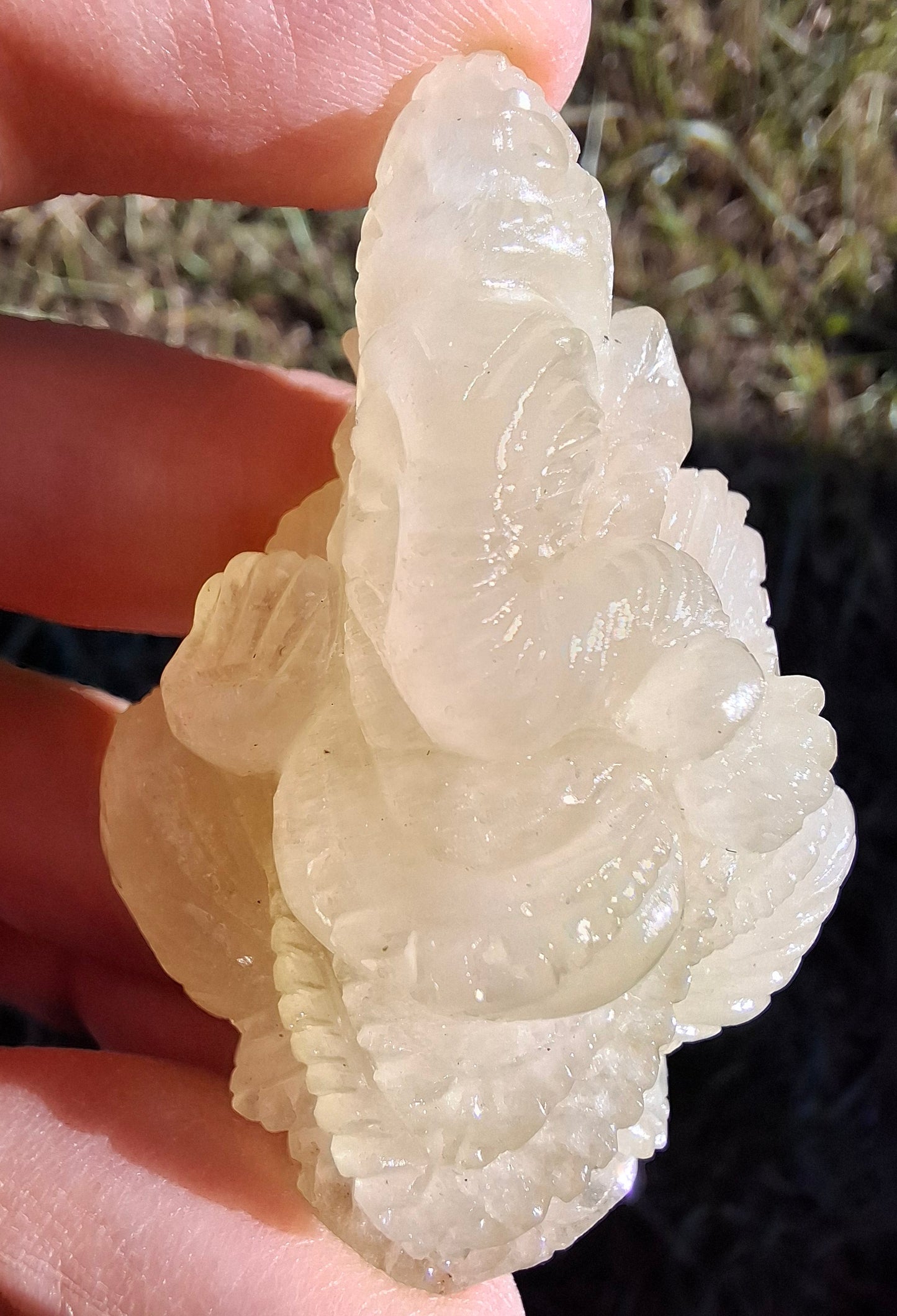 Libyan Desert Glass GANESHA craving, 31.21g, Tektite (Ref: Ganesha2)
