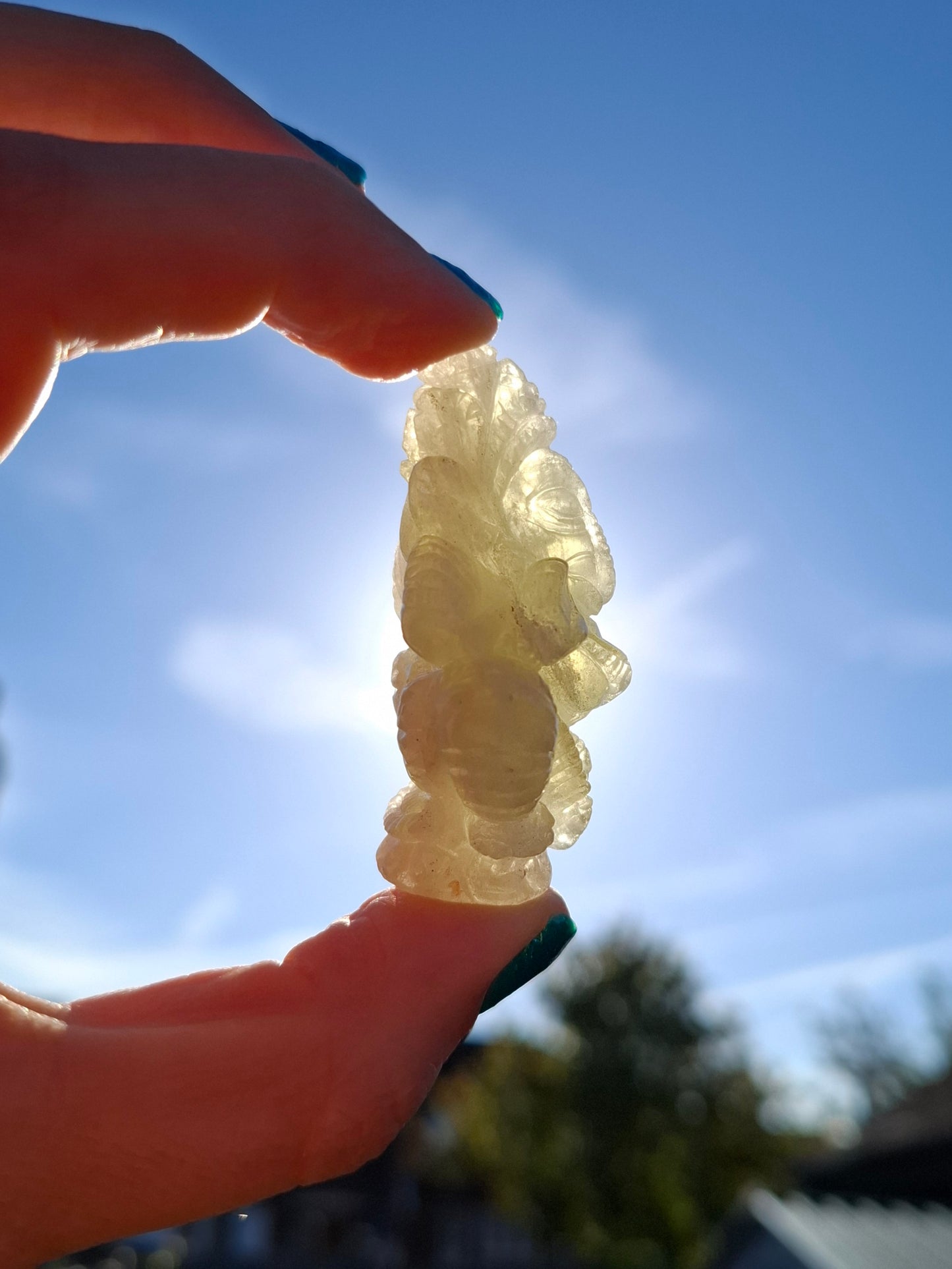 Libyan Desert Glass GANESHA craving, 31.21g, Tektite (Ref: Ganesha2)