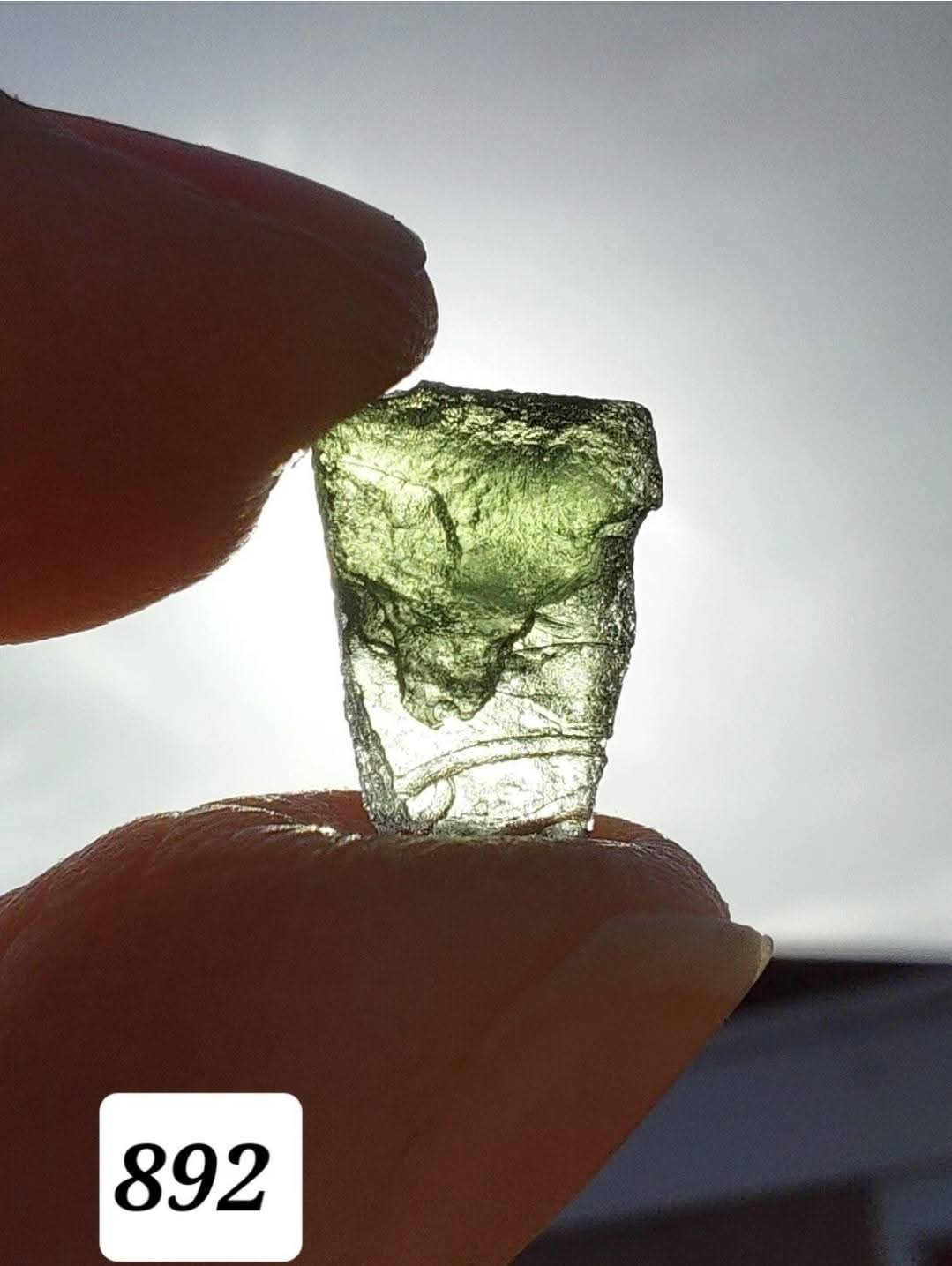 Moldavite Piece, 0.59g, Tektite (Ref: 892)