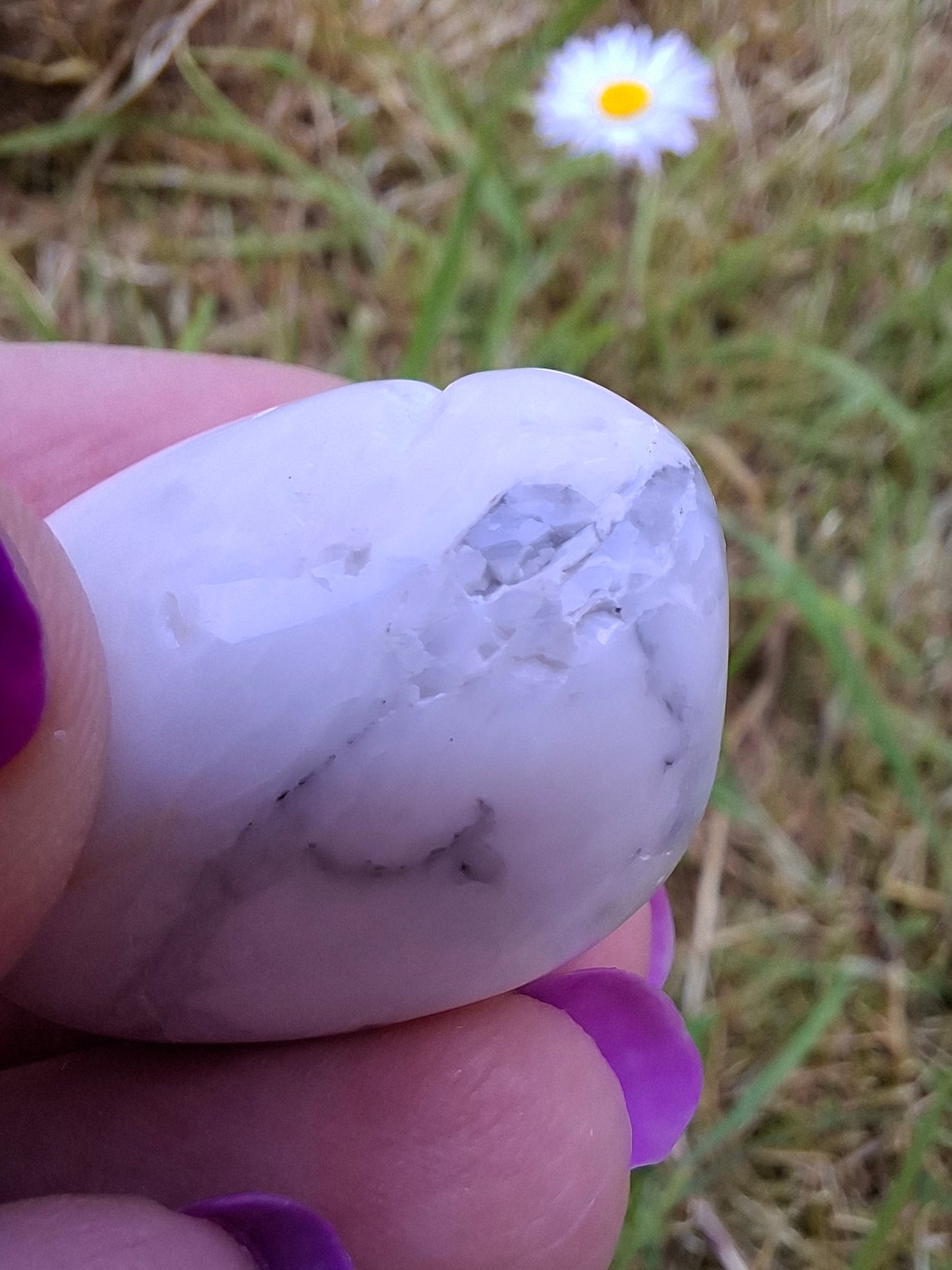 Howlite, Tumble Stone, Crystal (Ref: T41)
