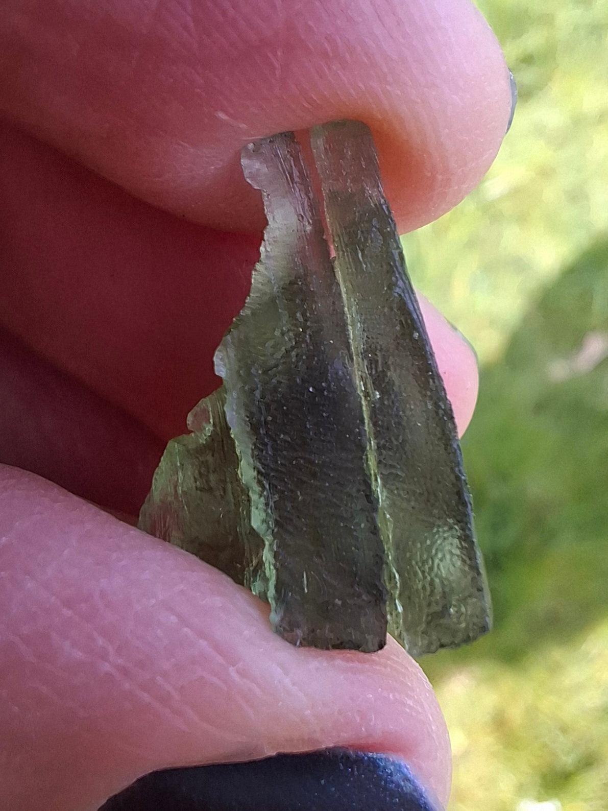 Moldavite Piece, 1.94g, Tektite (Ref: 1390)