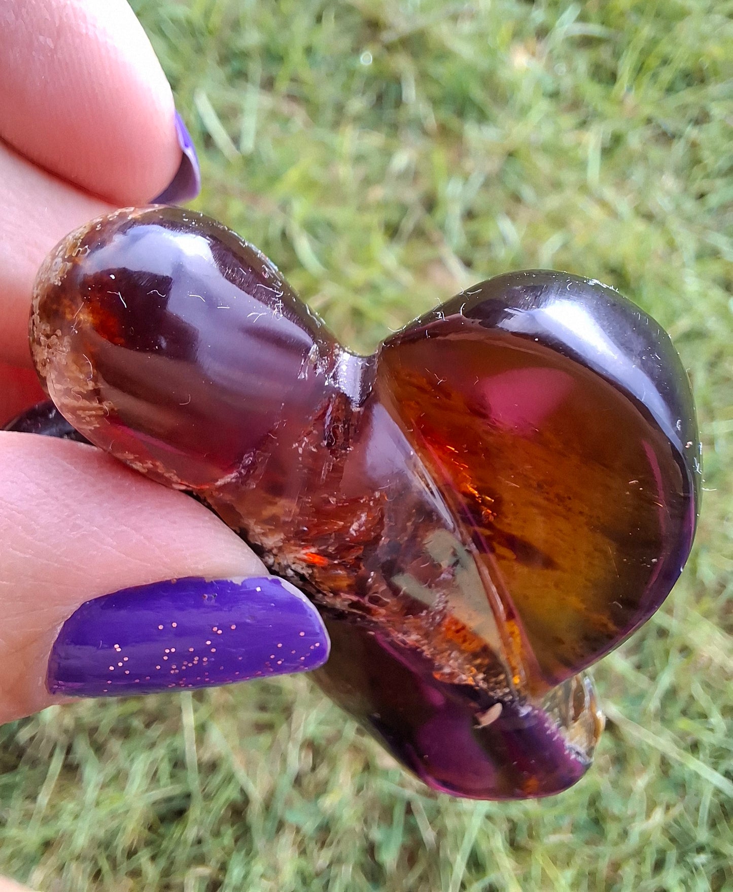 Red Amber Angel, 22.65, Carving, Fossil (Ref: AA3)