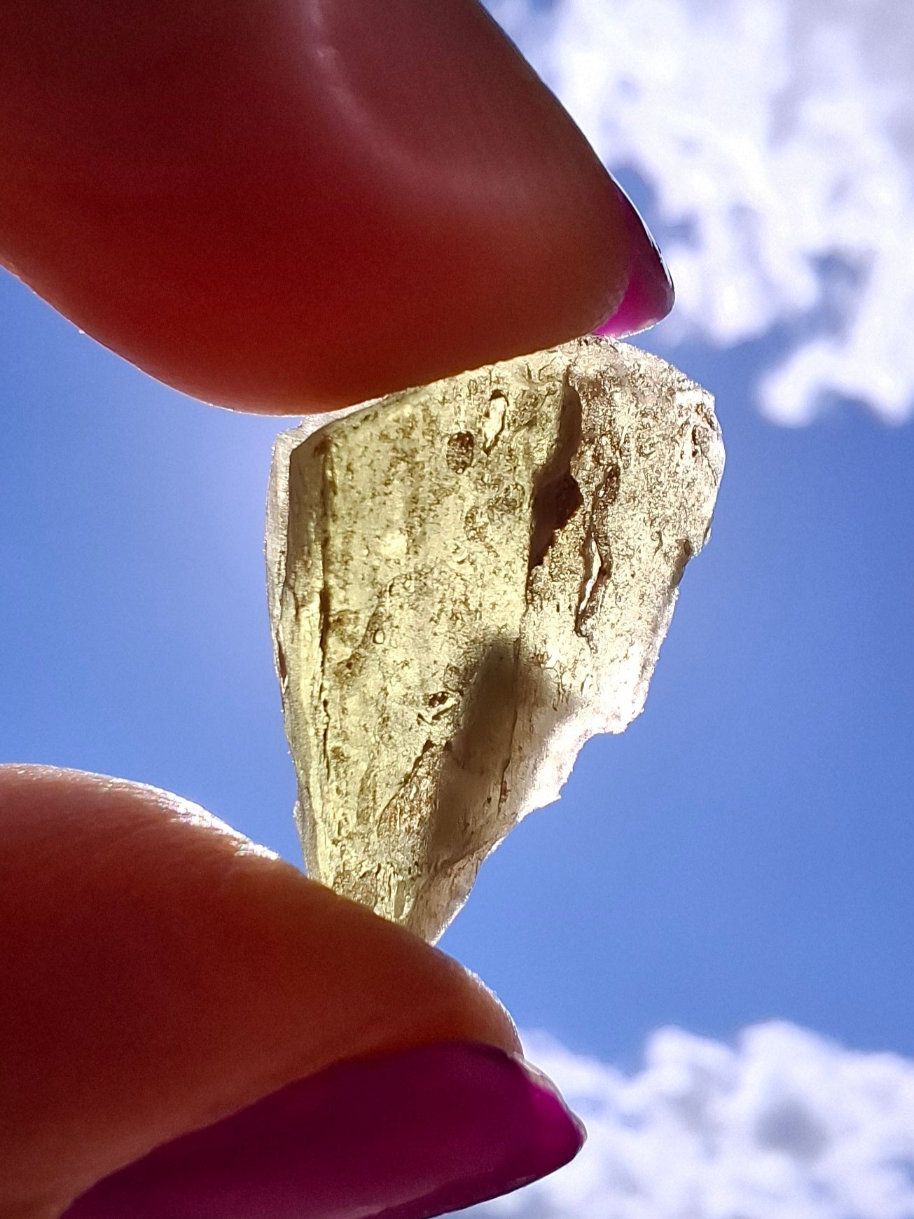 Moldavite Piece, 1.30g, Tektite (Ref: 1434)
