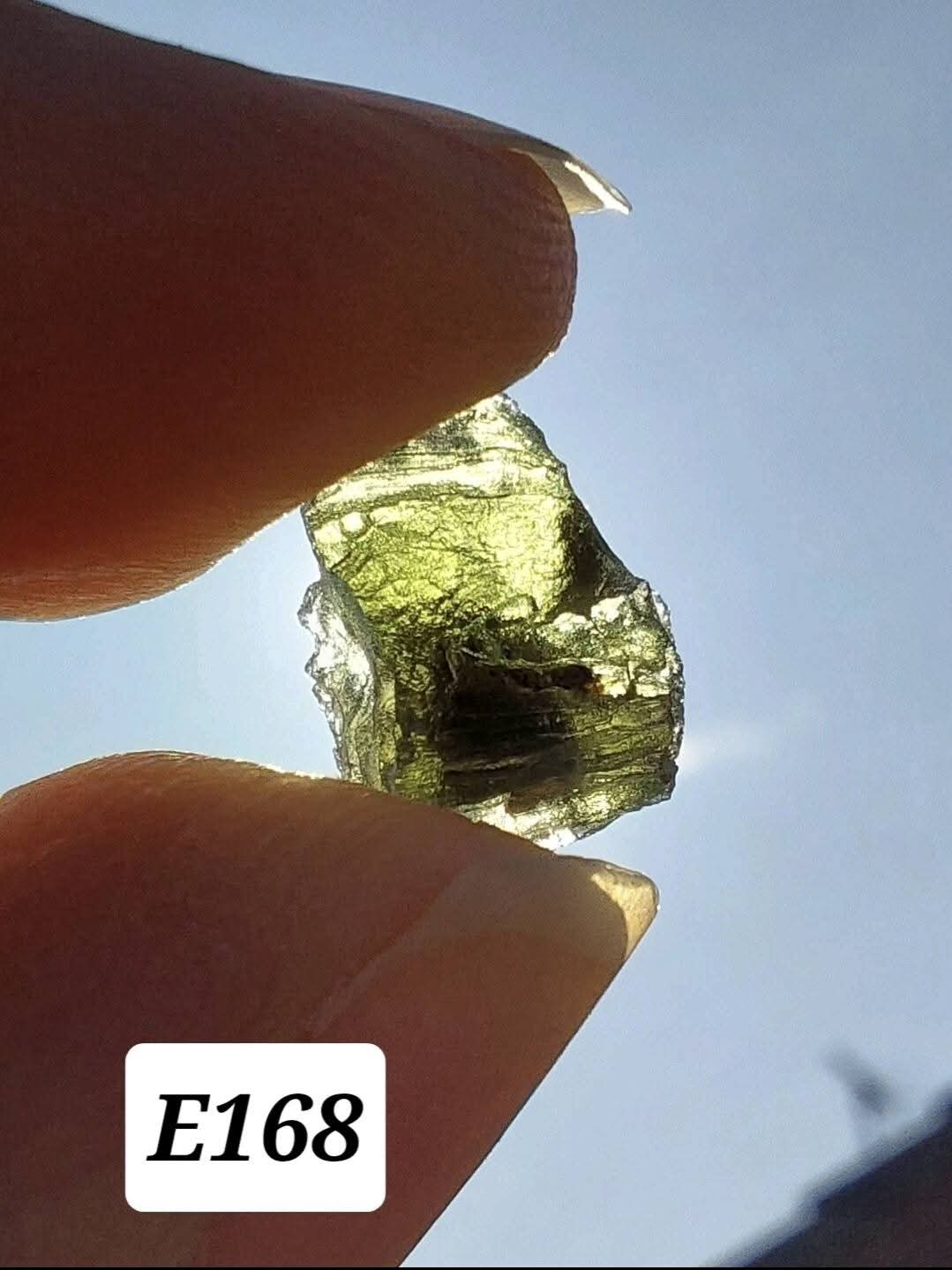 Moldavite Piece, 0.59g, Tektite (Ref: E168)