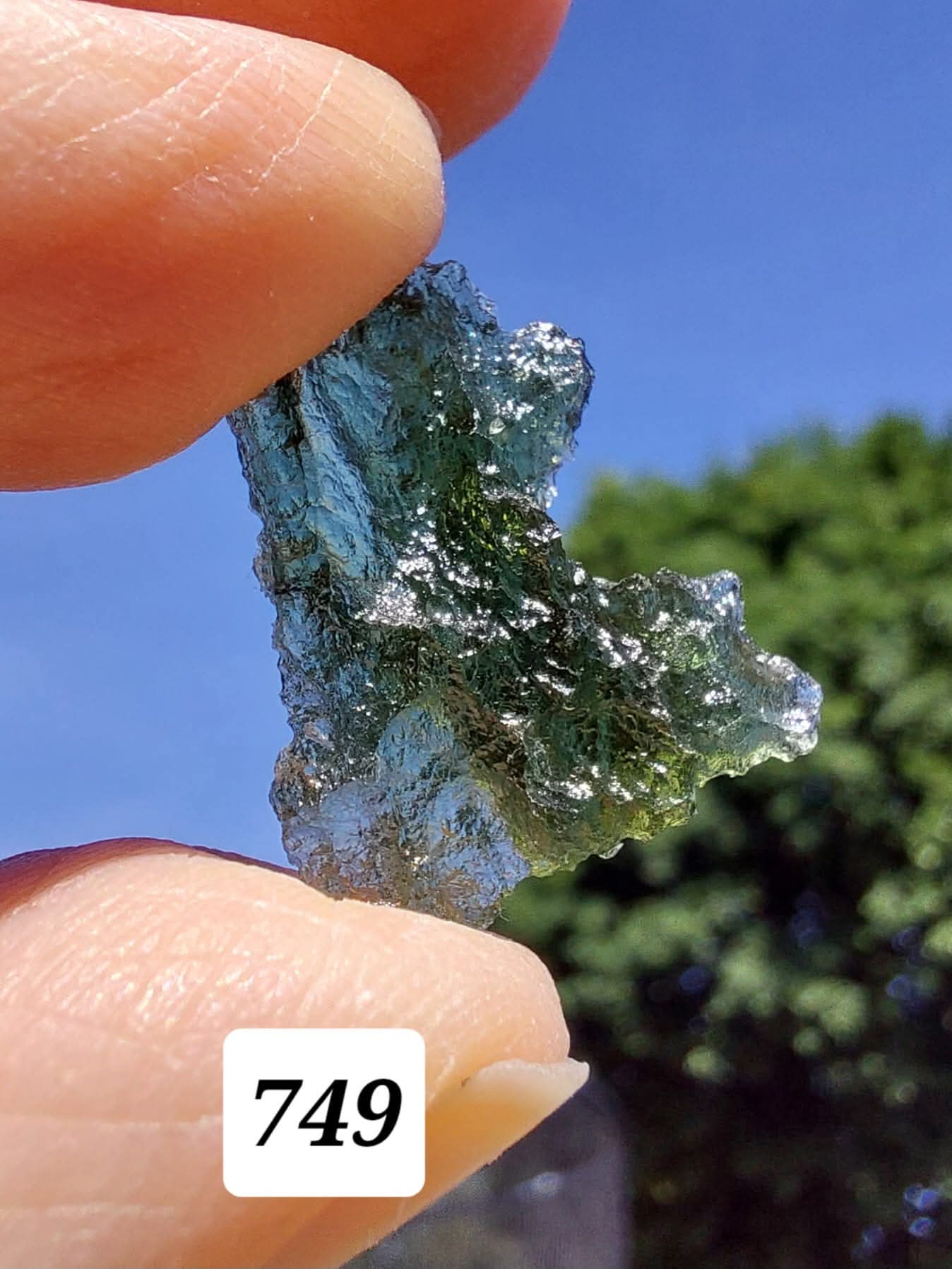 Moldavite Piece, BESEDNICE SKOLA, 1.55g, Tektite (Ref: 749)