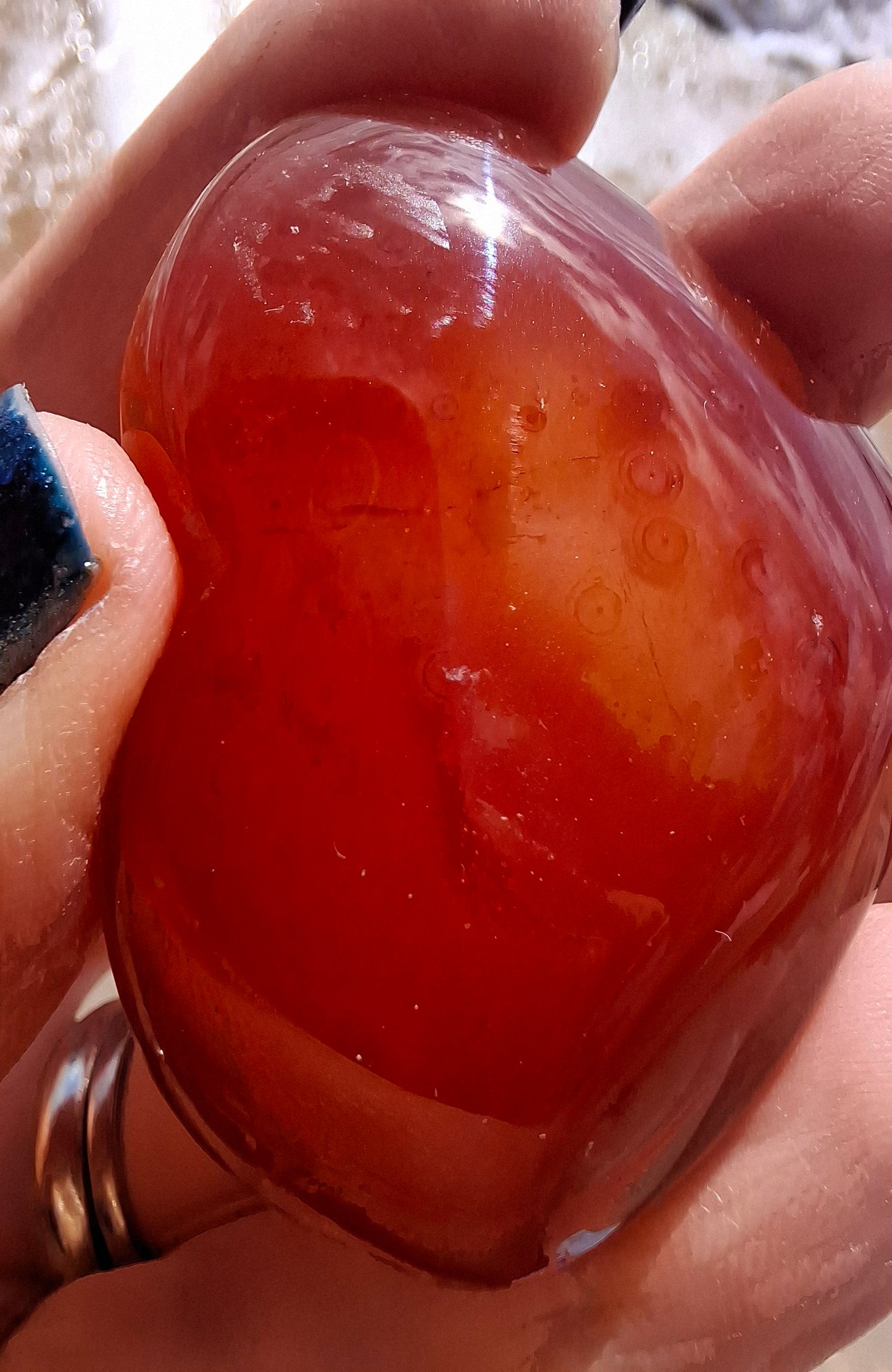 Druzy Carnelian Heart, Crystal (Ref:DCH2)