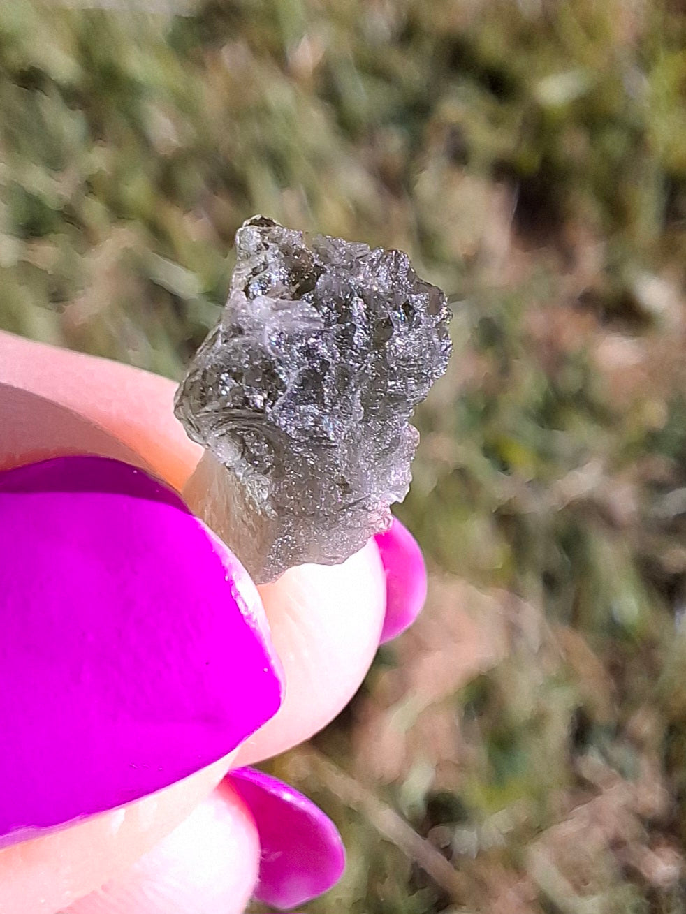 Moldavite Piece, 0.63g, Tektite (Ref: 1447)