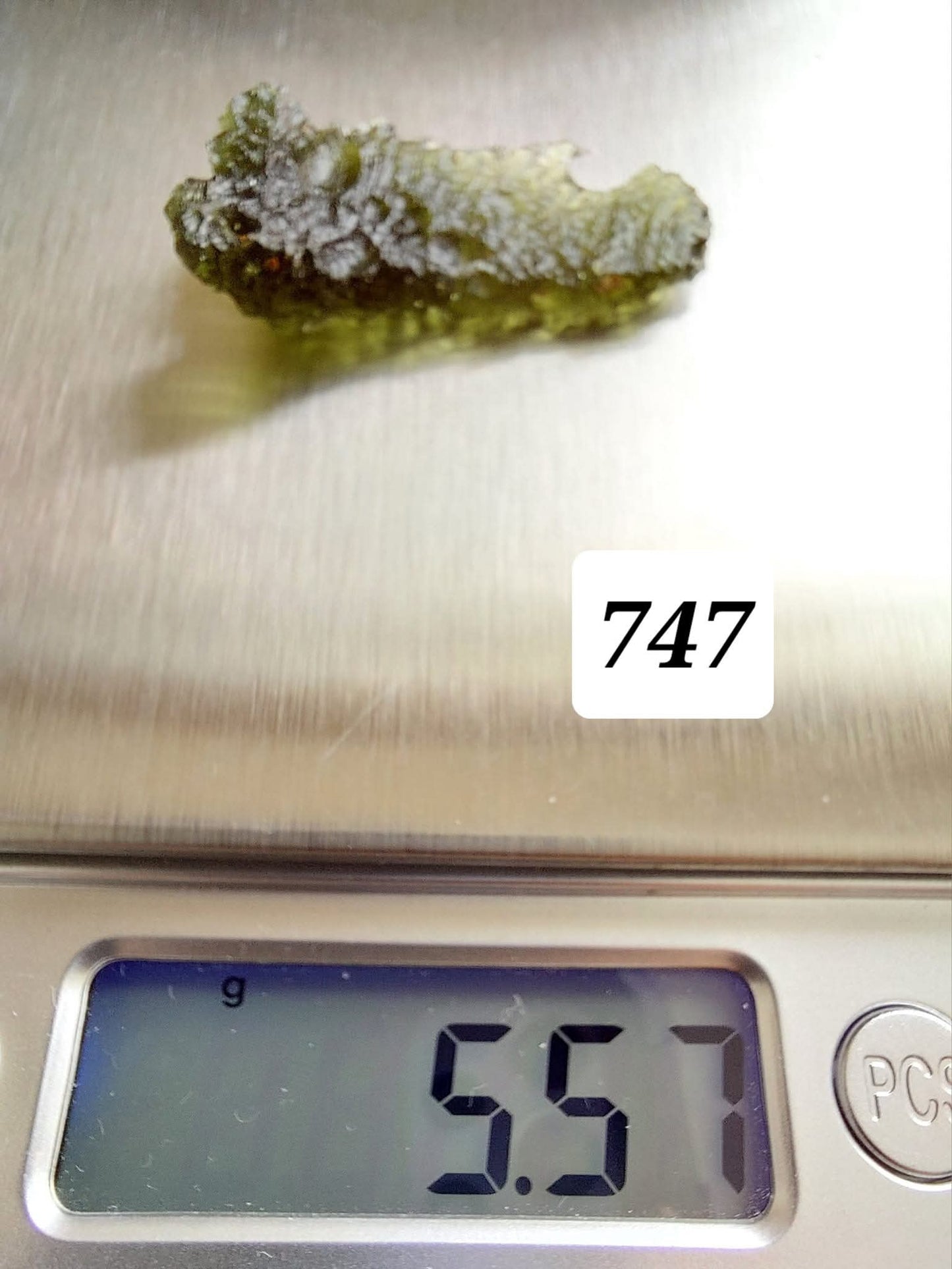 Moldavite Piece, MALY CHLUM, 5.57g, Tektite (Ref: 747)