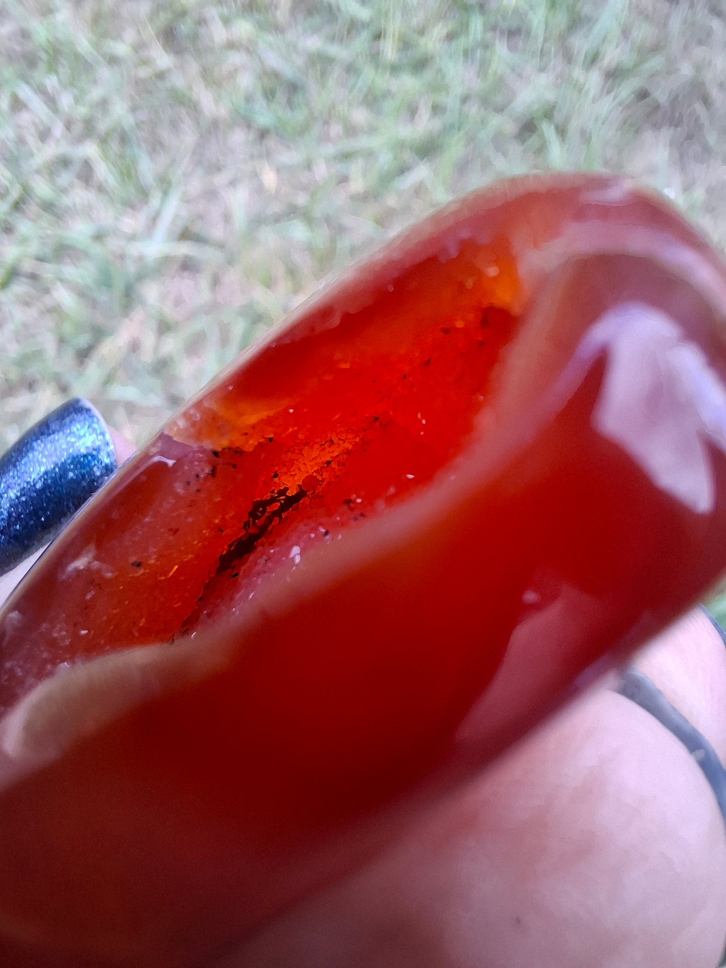 Druzy Carnelian Heart, Crystal (Ref:DCH2)