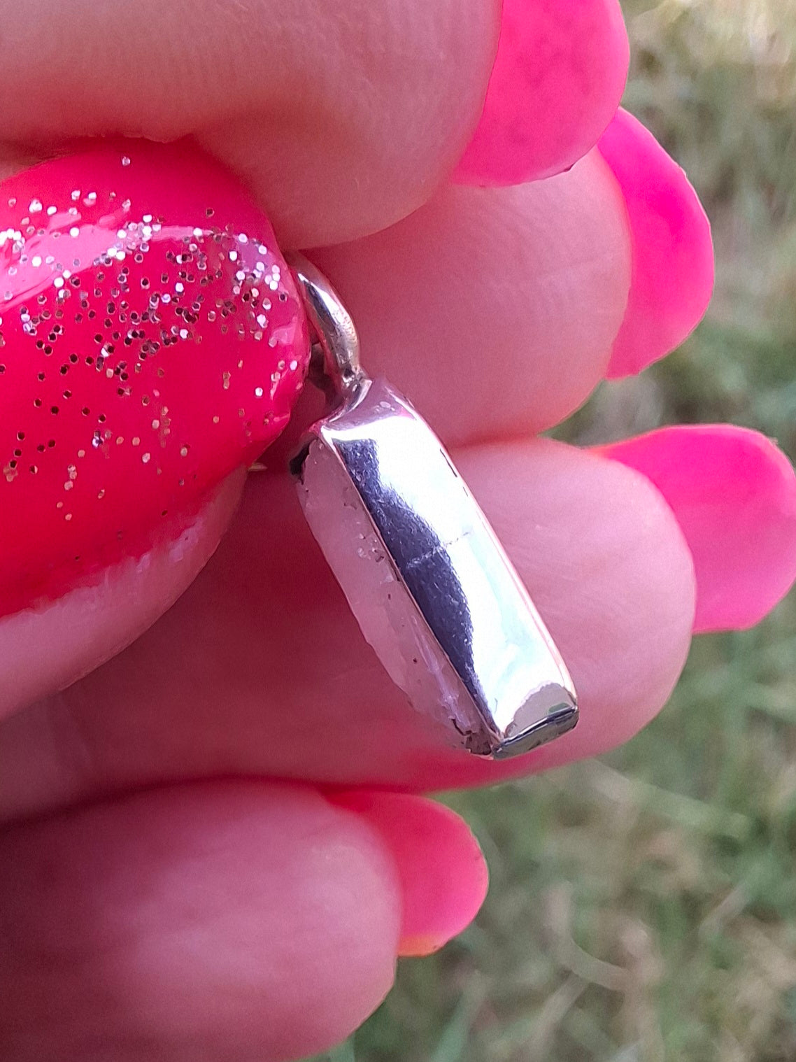 Pink Tourmaline Pendant, 925 Silver, Crystal (Ref: PT41)