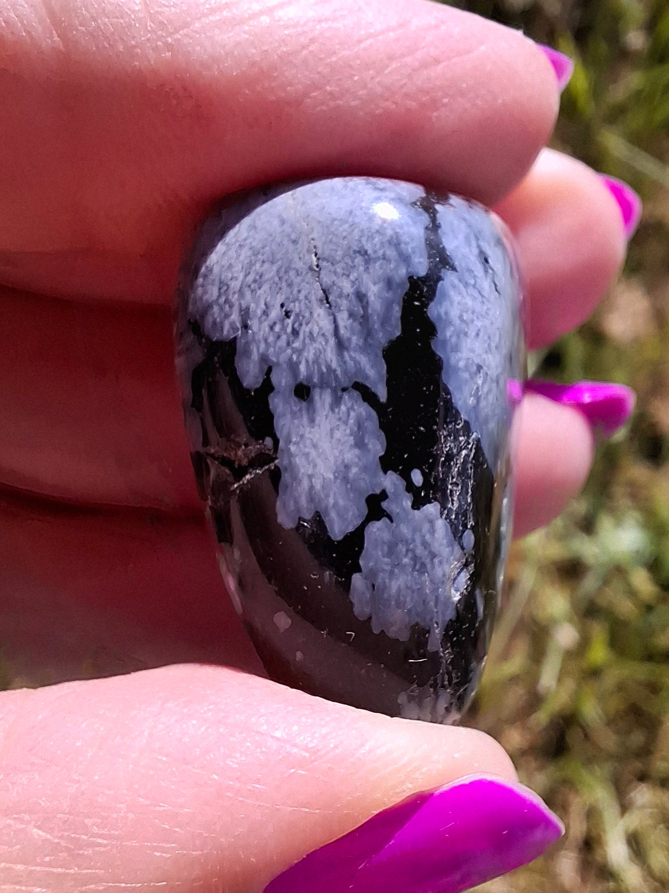 Snowflake Obsidian, Tumble Stone, Crystal (Ref: T97)