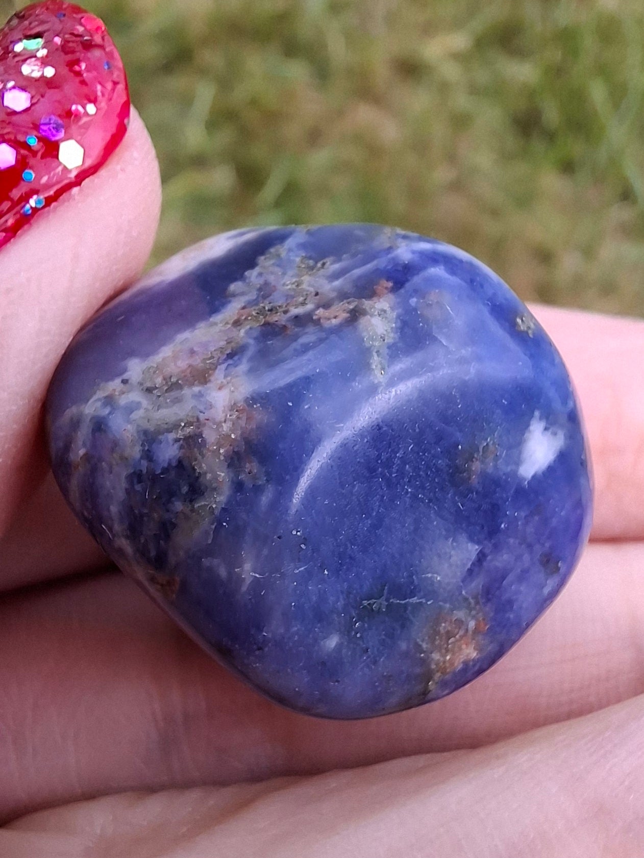 Sodalite, Tumble Stone, Crystal (Ref: T154)