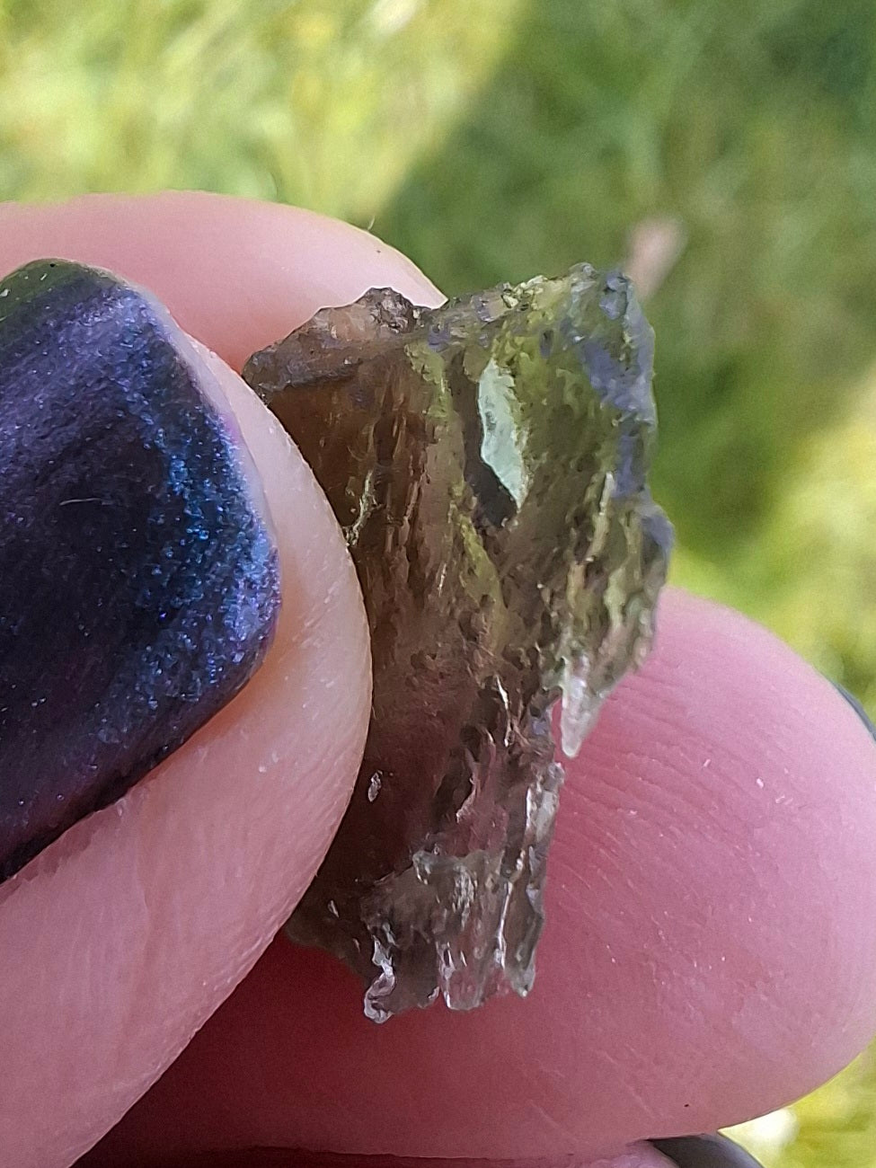 Moldavite Piece, 0.80g, Tektite (Ref: 1397)