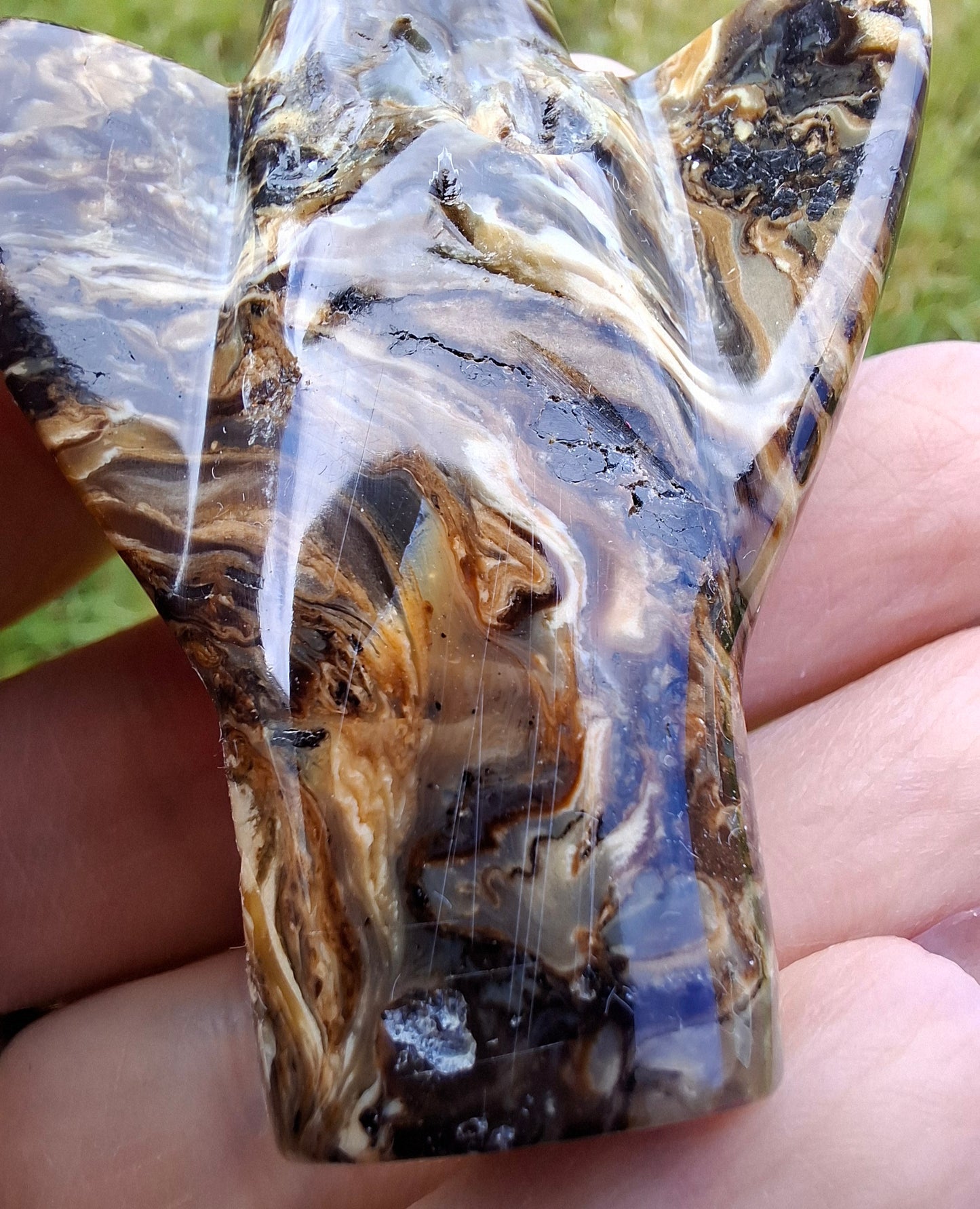 Red Amber Angel, 17.96g, Carving, Fossil (Ref: AA2)