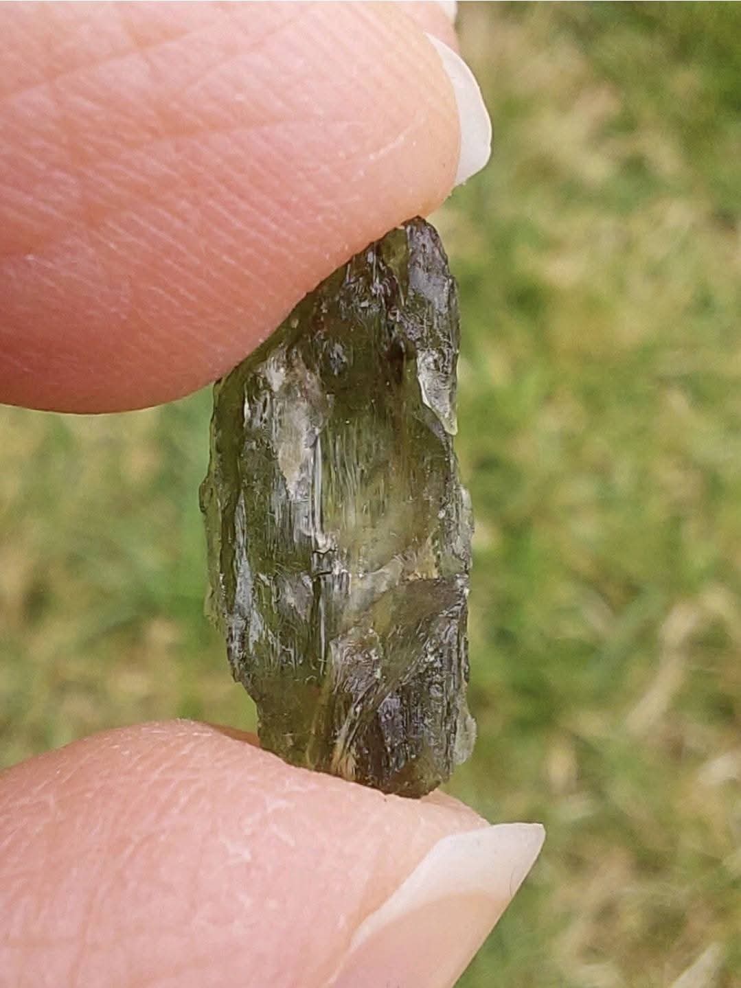 Moldavite Piece, 0.70g, Tektite (Ref: E214)