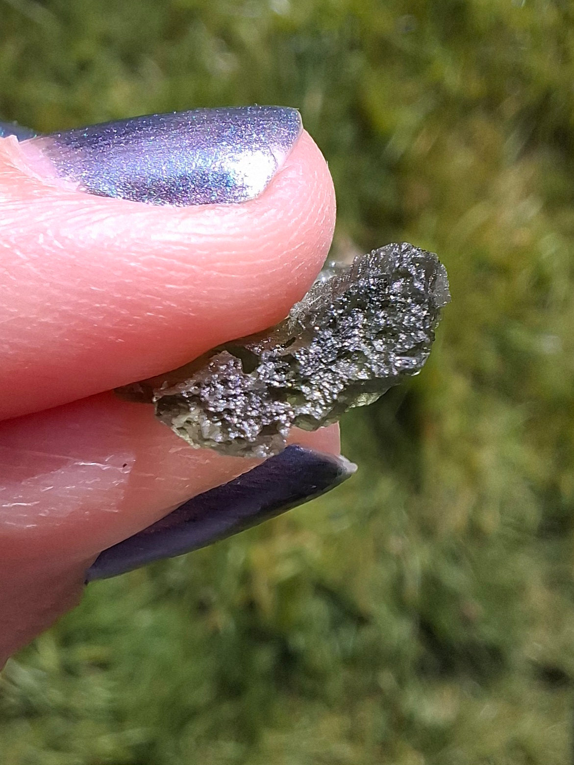 Moldavite Piece, 0.80g, Tektite (Ref: 1397)