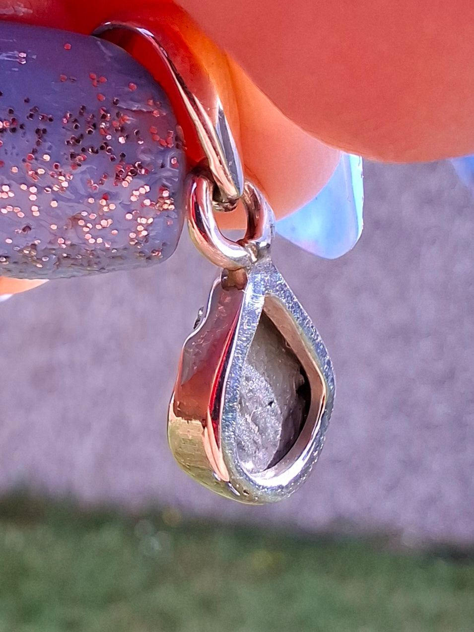 Moldavite Pendant, 925 Silver, Tektite (Ref: P63)