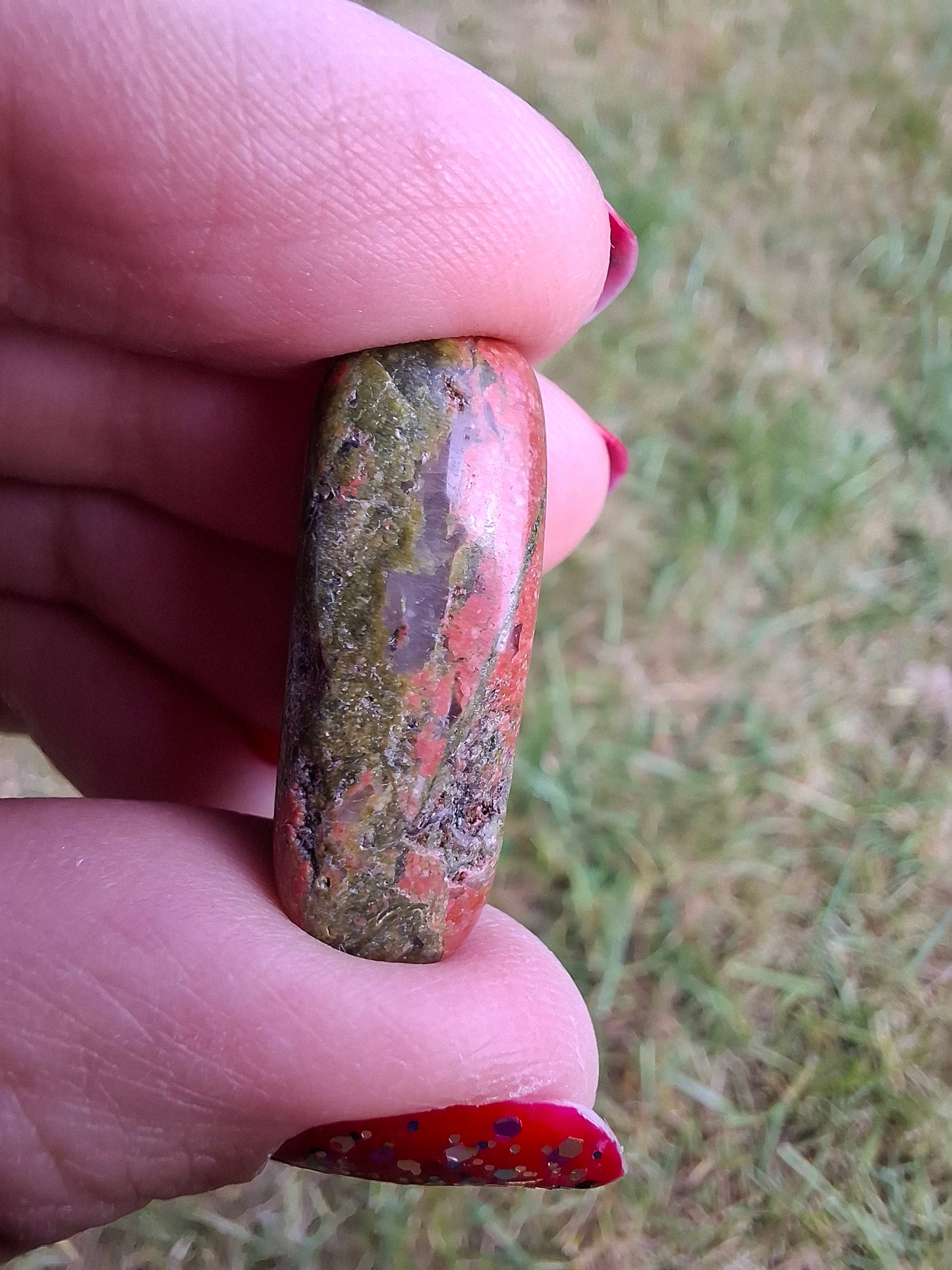 Unakite, Tumble Stone, Crystal (Ref: T181)