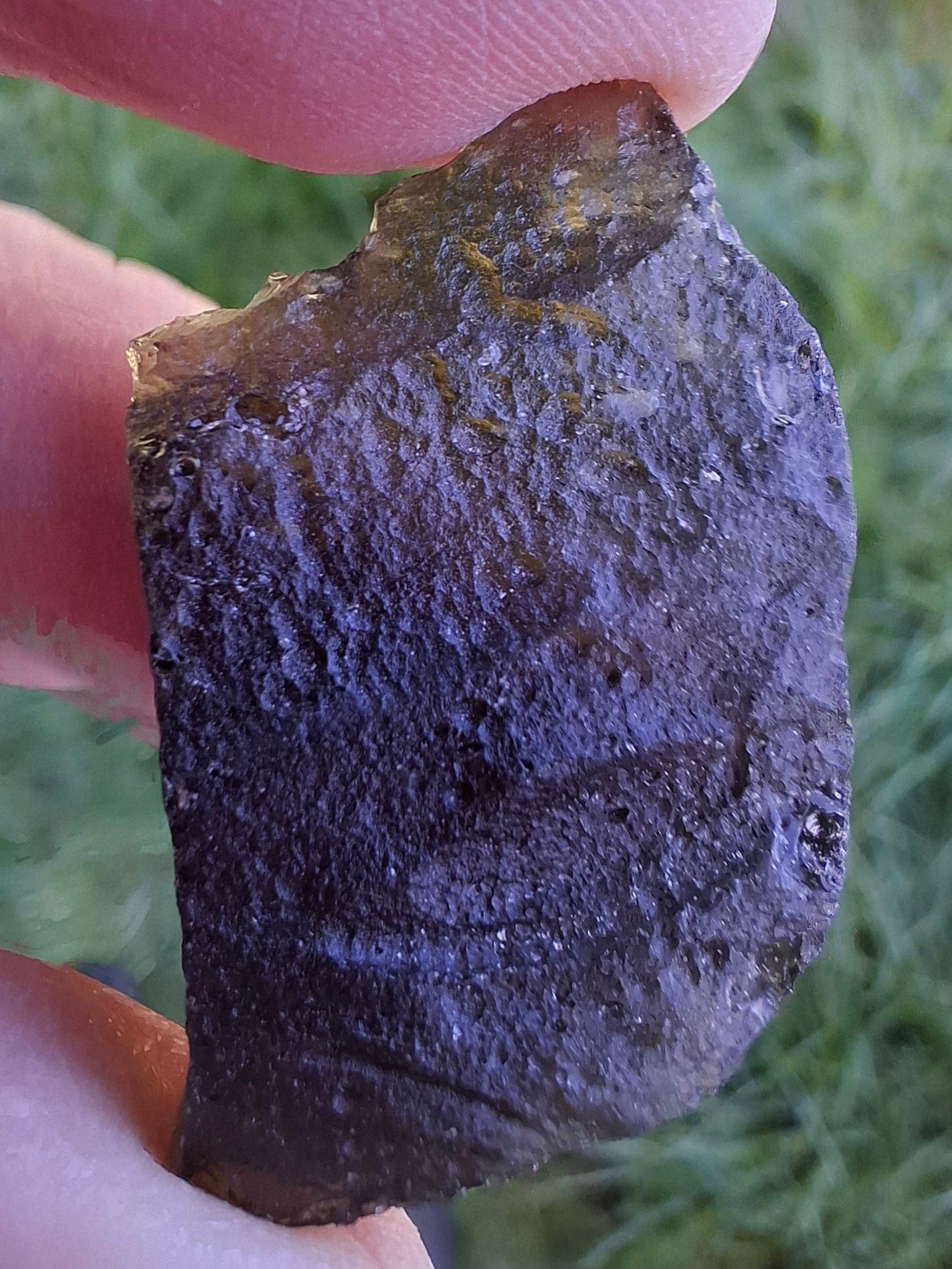 Moldavite Piece, JAKULE, 7.00g, Tektite (Ref: 1376)