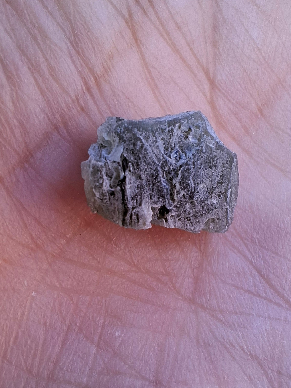 Moldavite Piece, SNOWFLAKE, FROSTED, BRUSNA, Tektite (Ref: 1493)