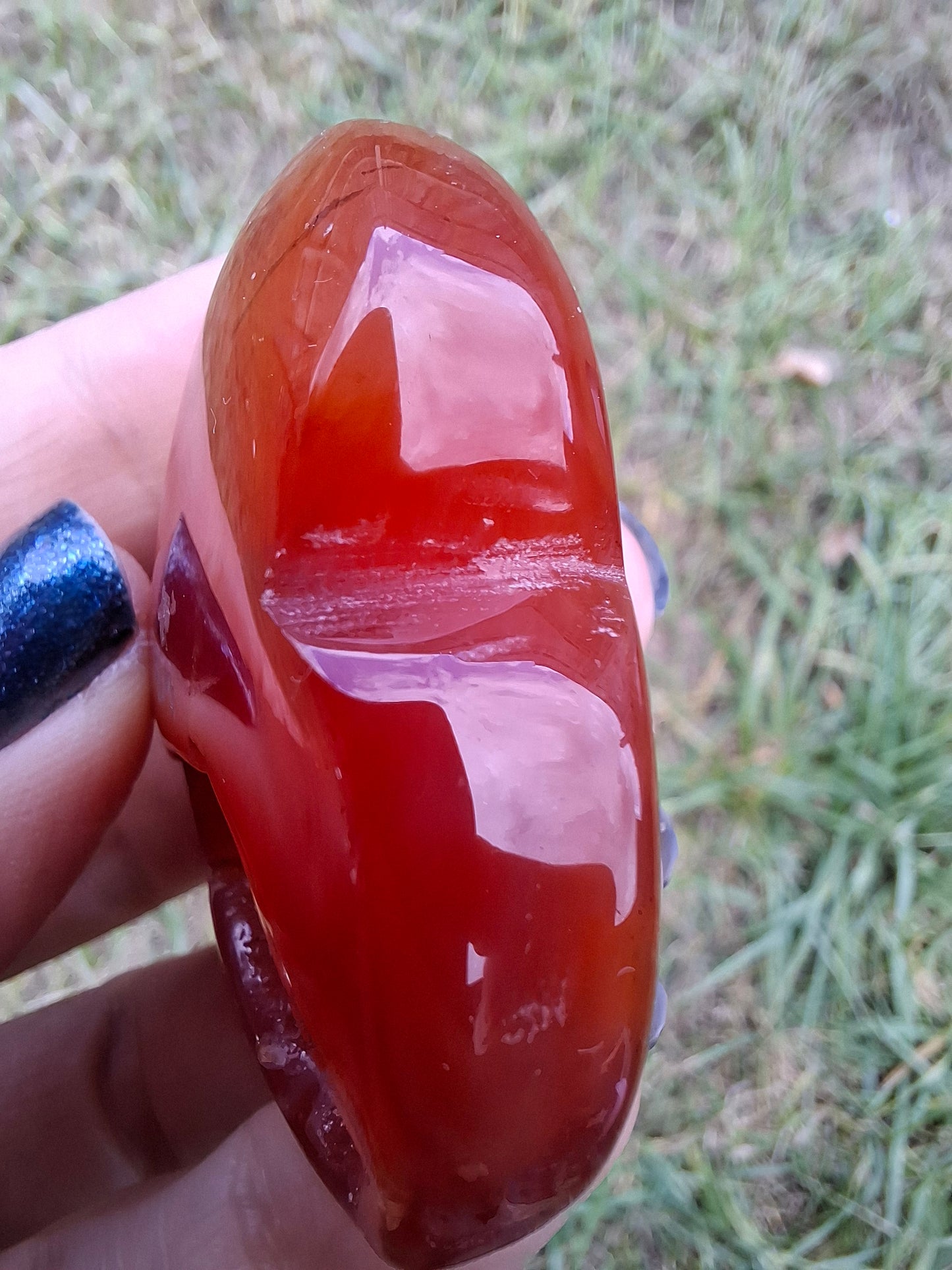 Druzy Carnelian Heart, Crystal (Ref:DCH2)