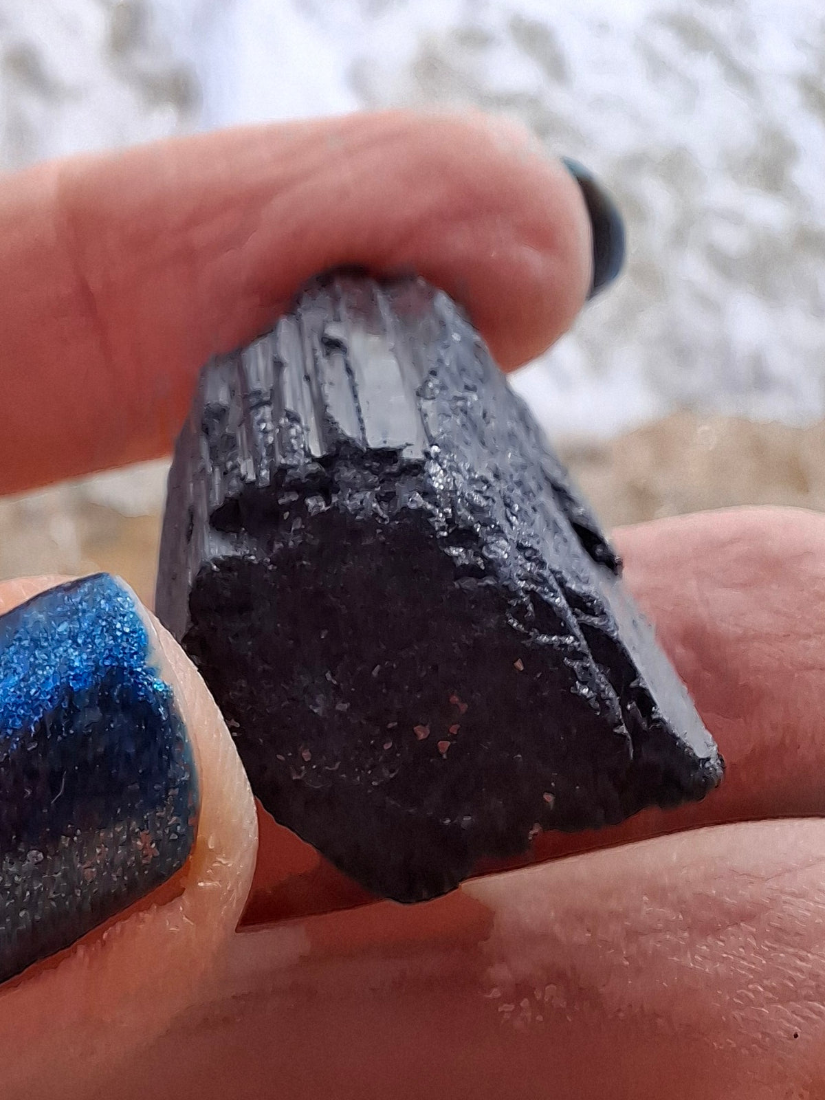 Black Tourmaline RAW, 12.40g, Crystal (Ref: RBT2)