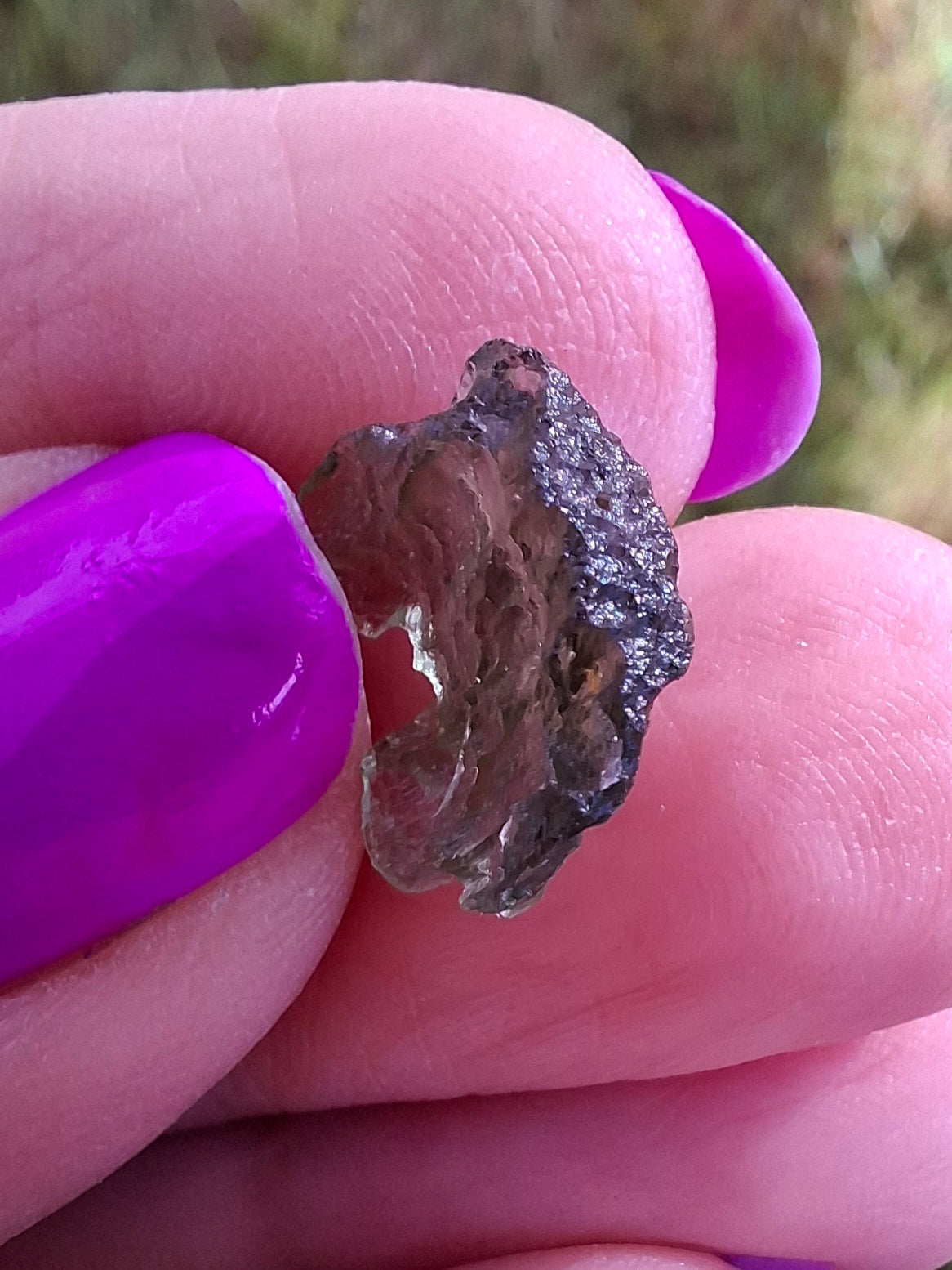 Moldavite Piece, 0.59g, Tektite (Ref: 1428)