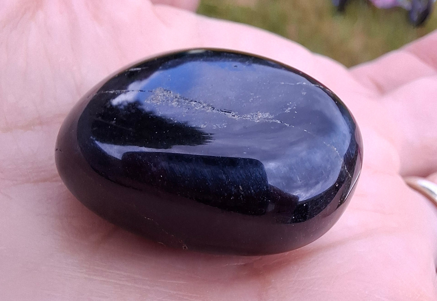 Blue Tigers Eye, Tumble Stone, Crystal (Ref: T22)
