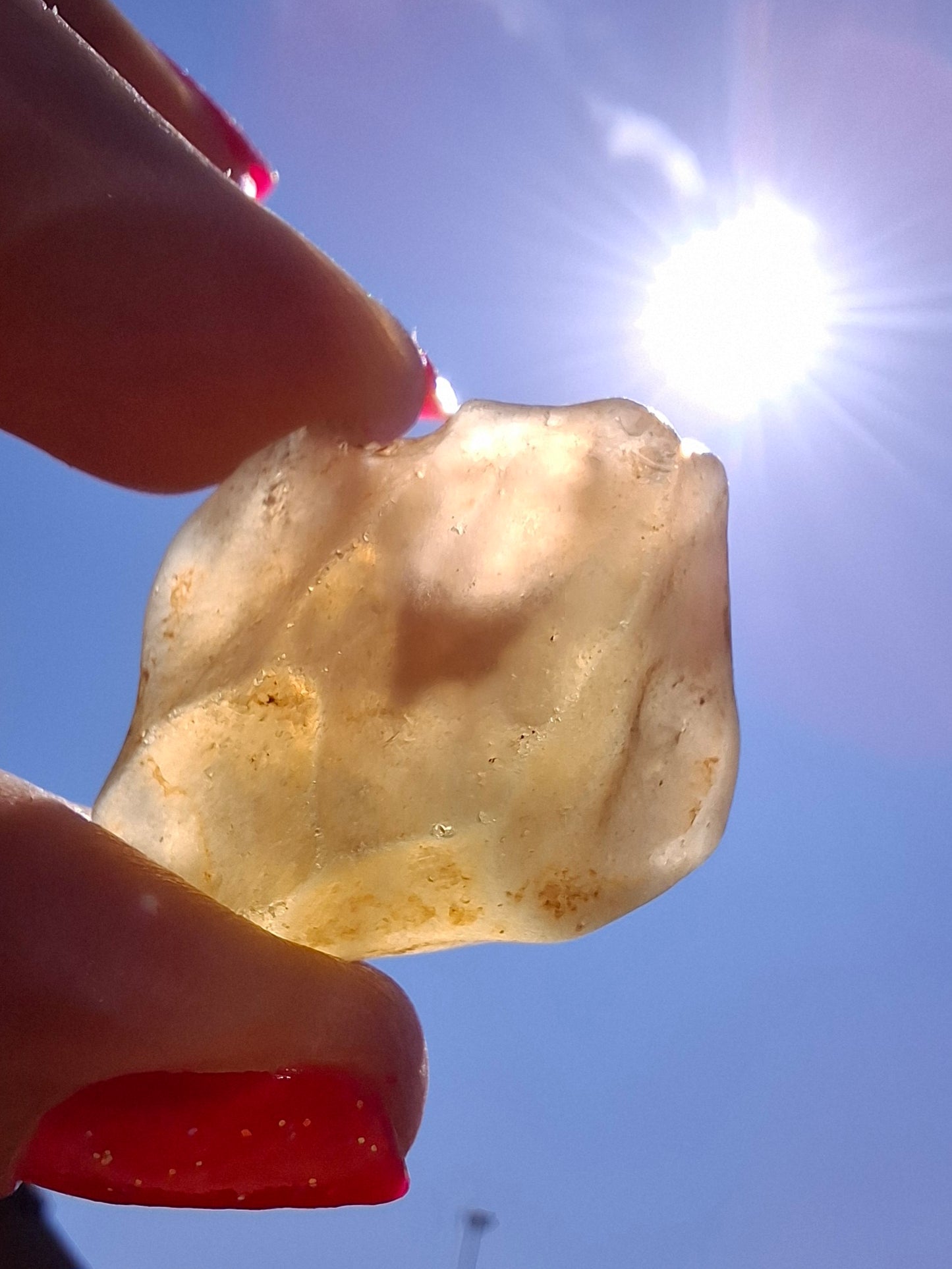 Libyan Desert Glass (darker) Piece, 10.32g, Tektite (Ref: L1376)