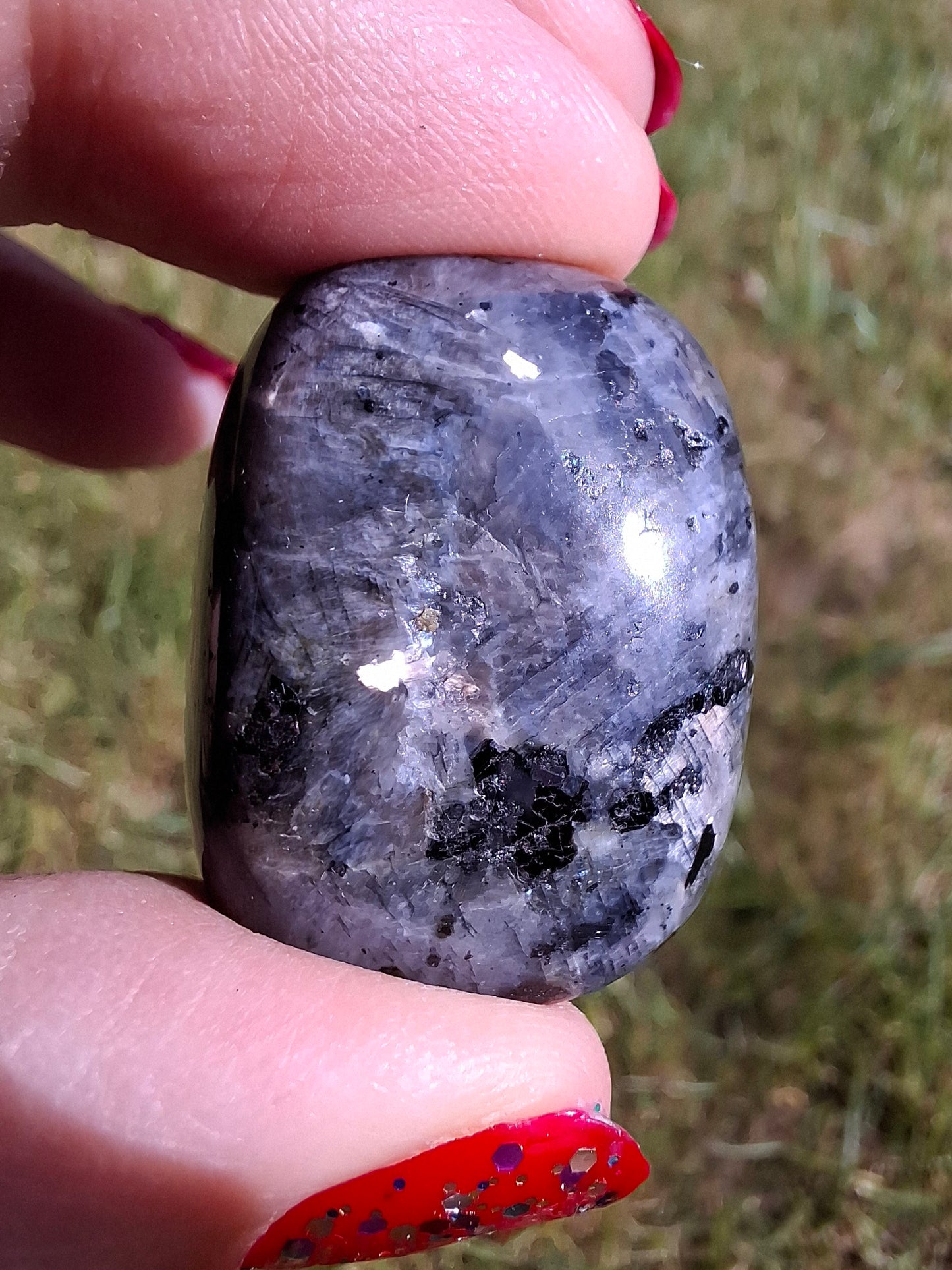 Larvikite, Tumble Stone, Crystal (Ref: T126)